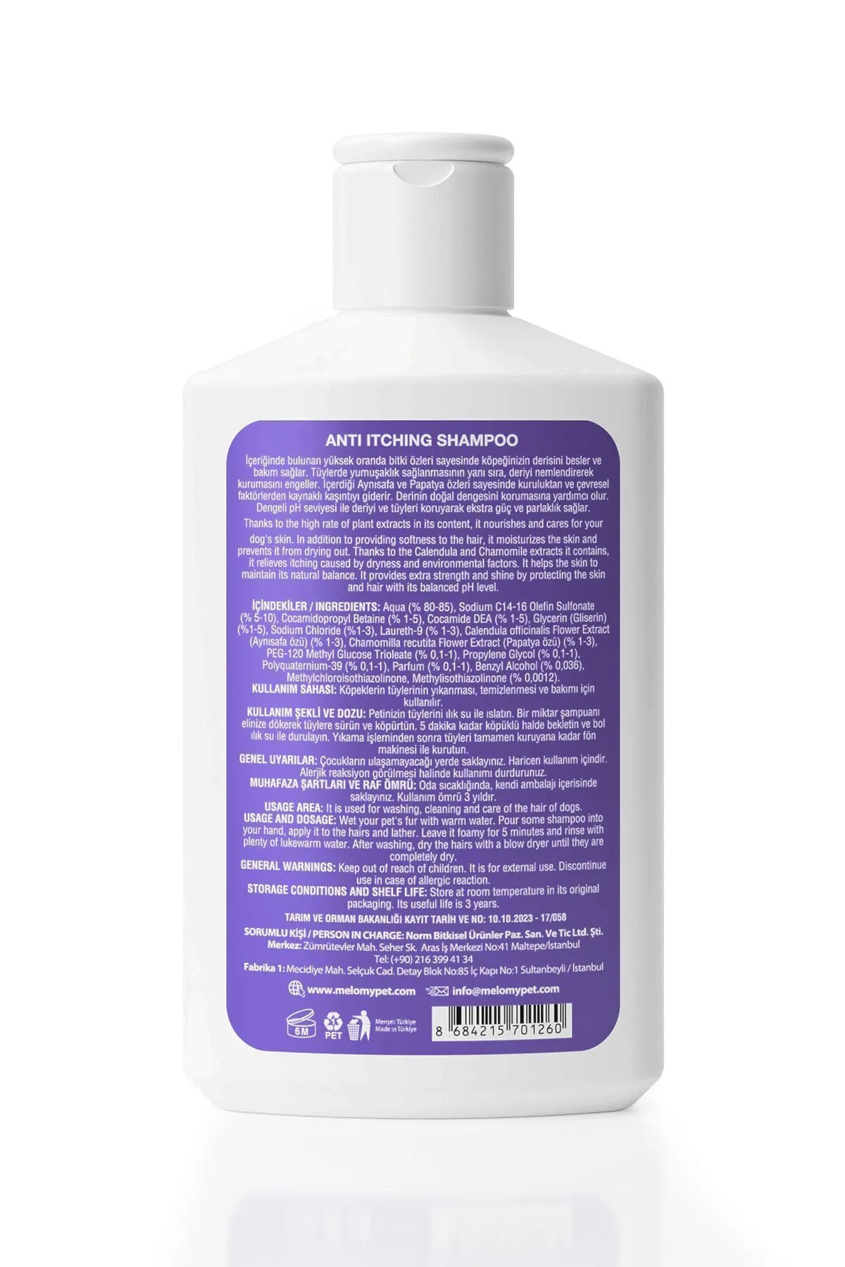 Anti-Juckreiz-Shampoo für Hunde - 250 ml