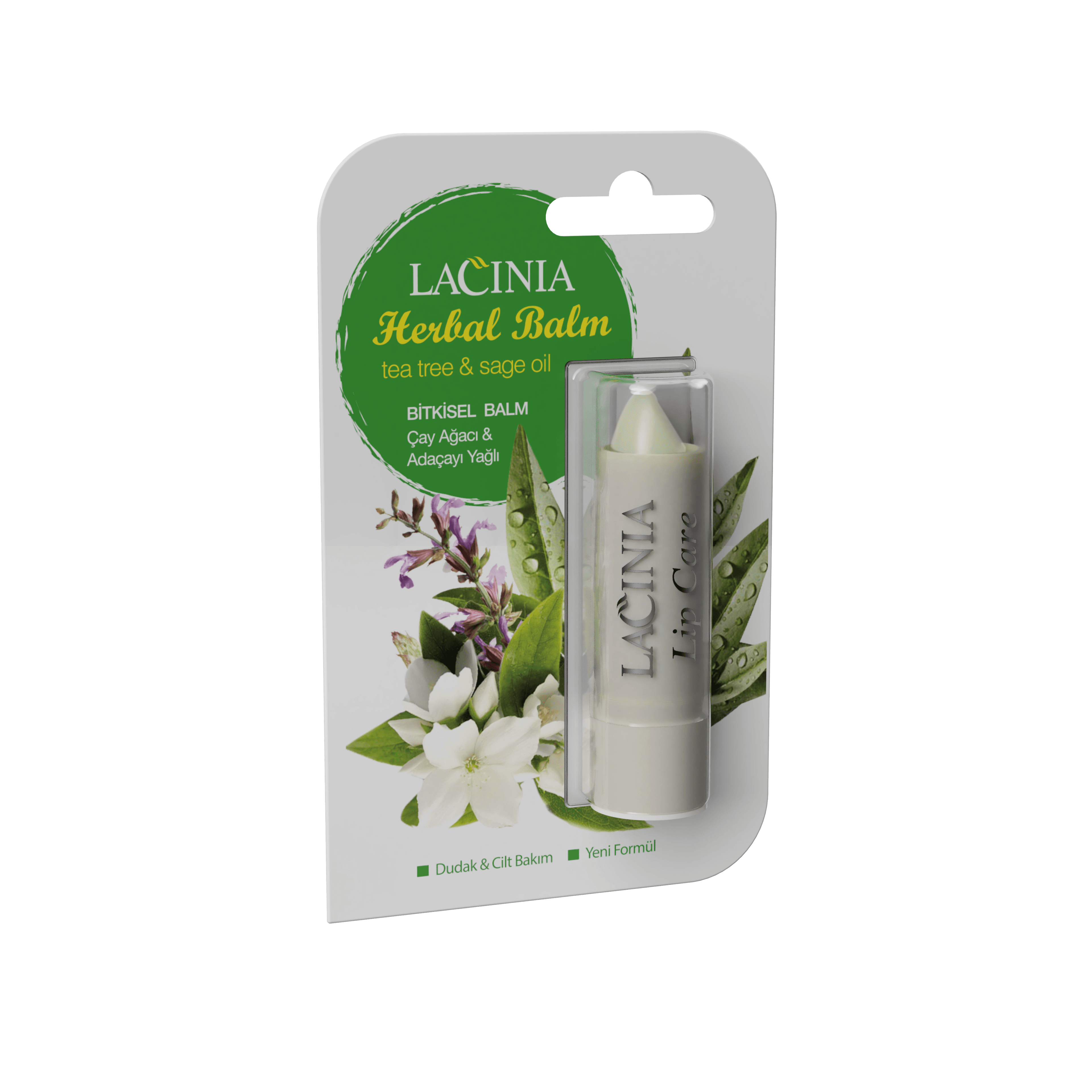 TEA TREE&SAGE OIL HERBAL LIP BALM