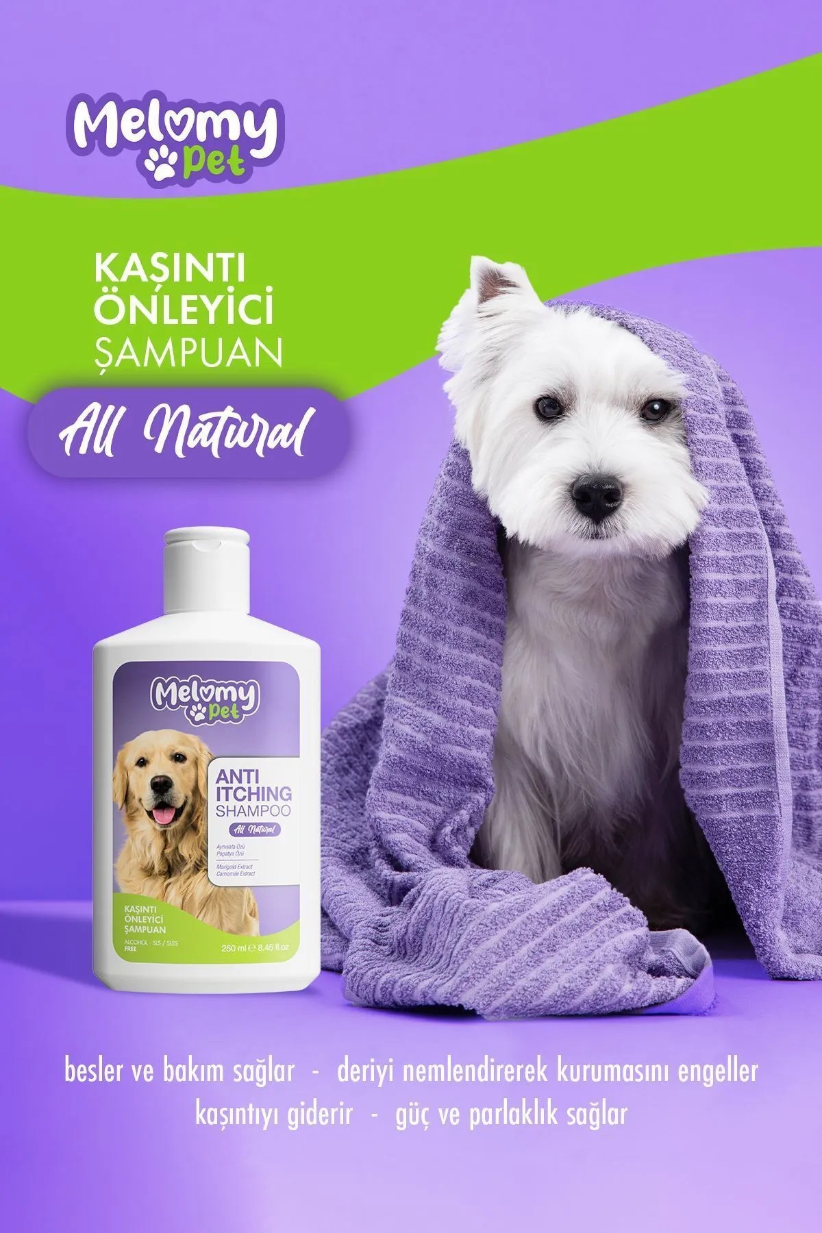 Anti-Juckreiz-Shampoo für Hunde - 250 ml