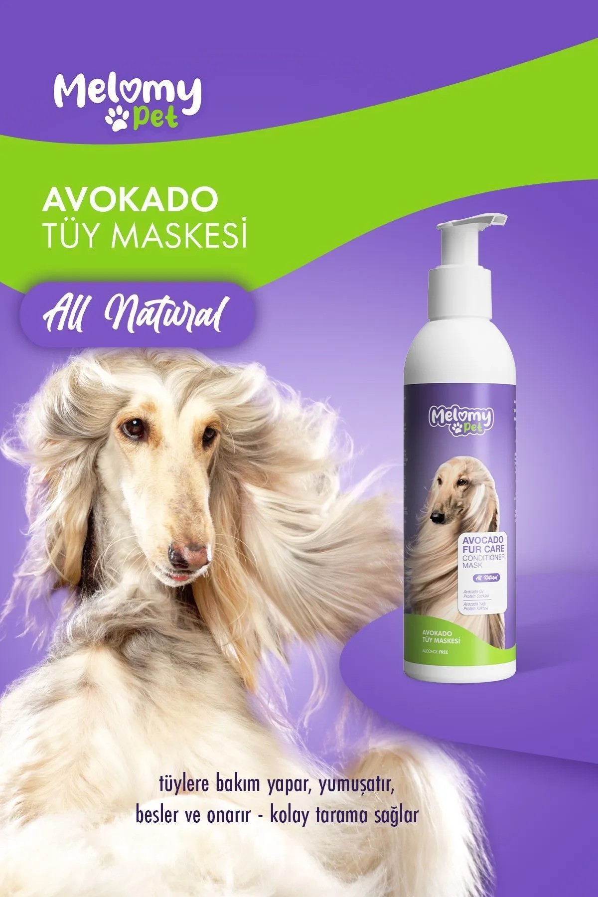 Avocado Haarmaske für Hunde - 190 ml