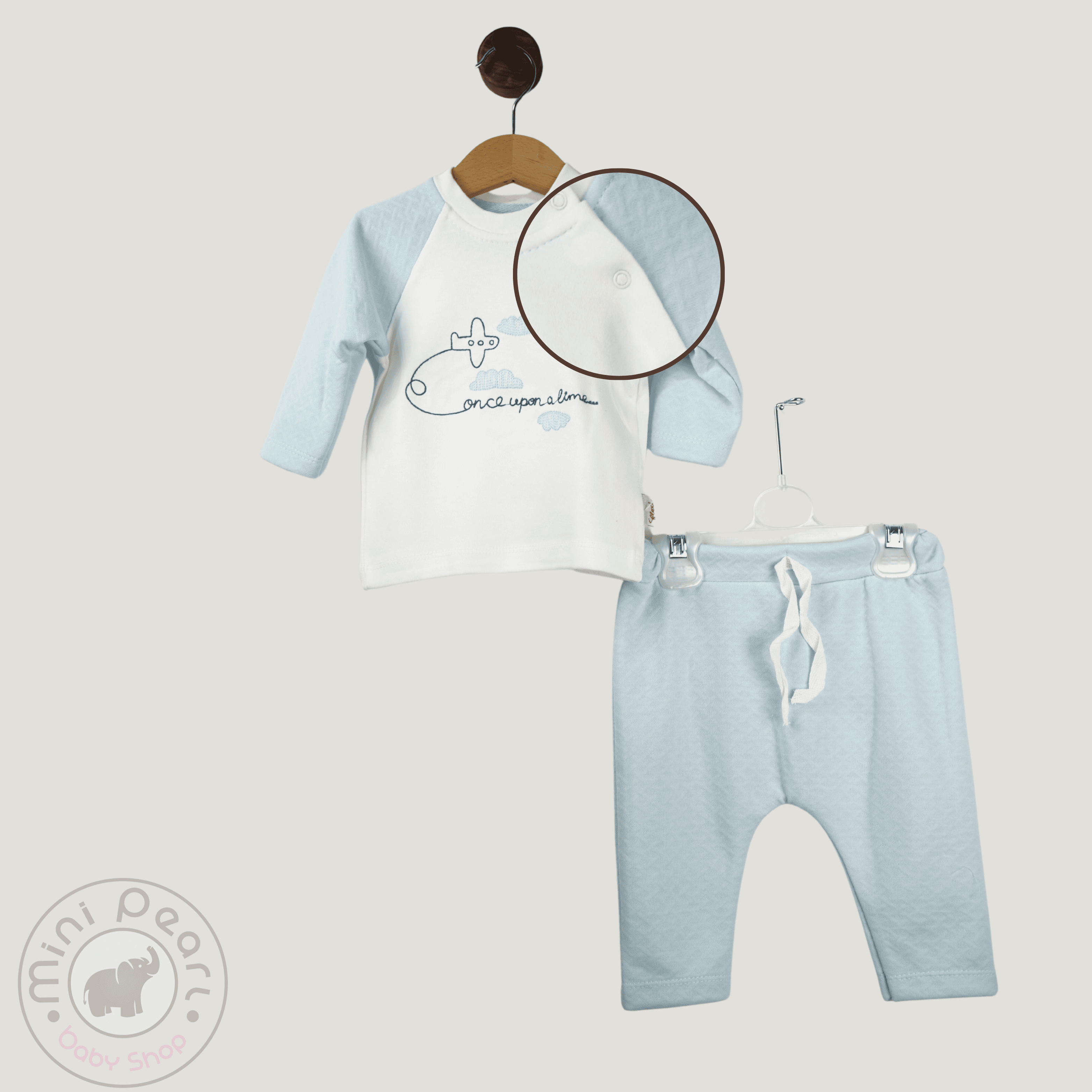 Baby Zweiteiler "Flugzeugtraum" – 100% Baumwolle