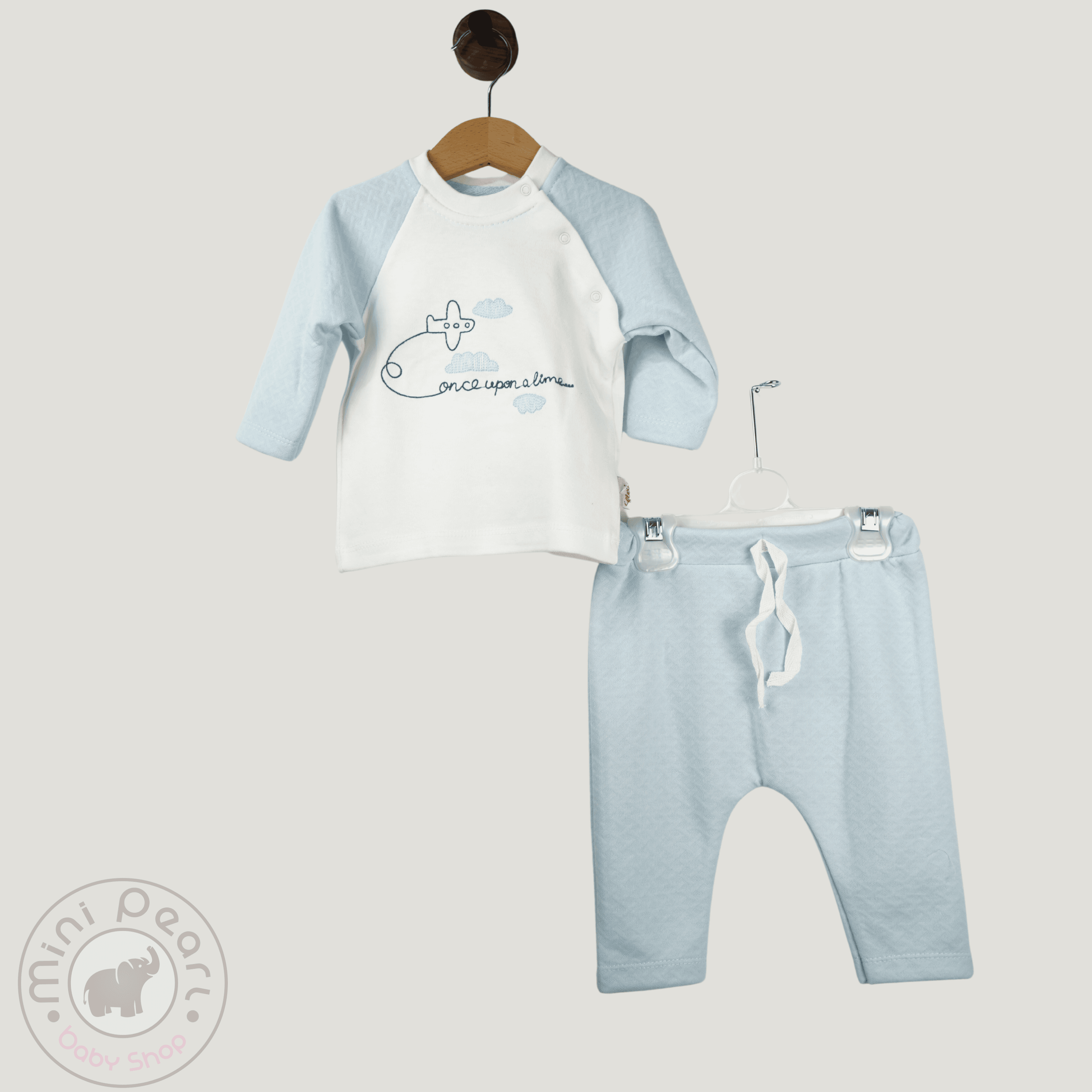 Baby Zweiteiler "Flugzeugtraum" – 100% Baumwolle