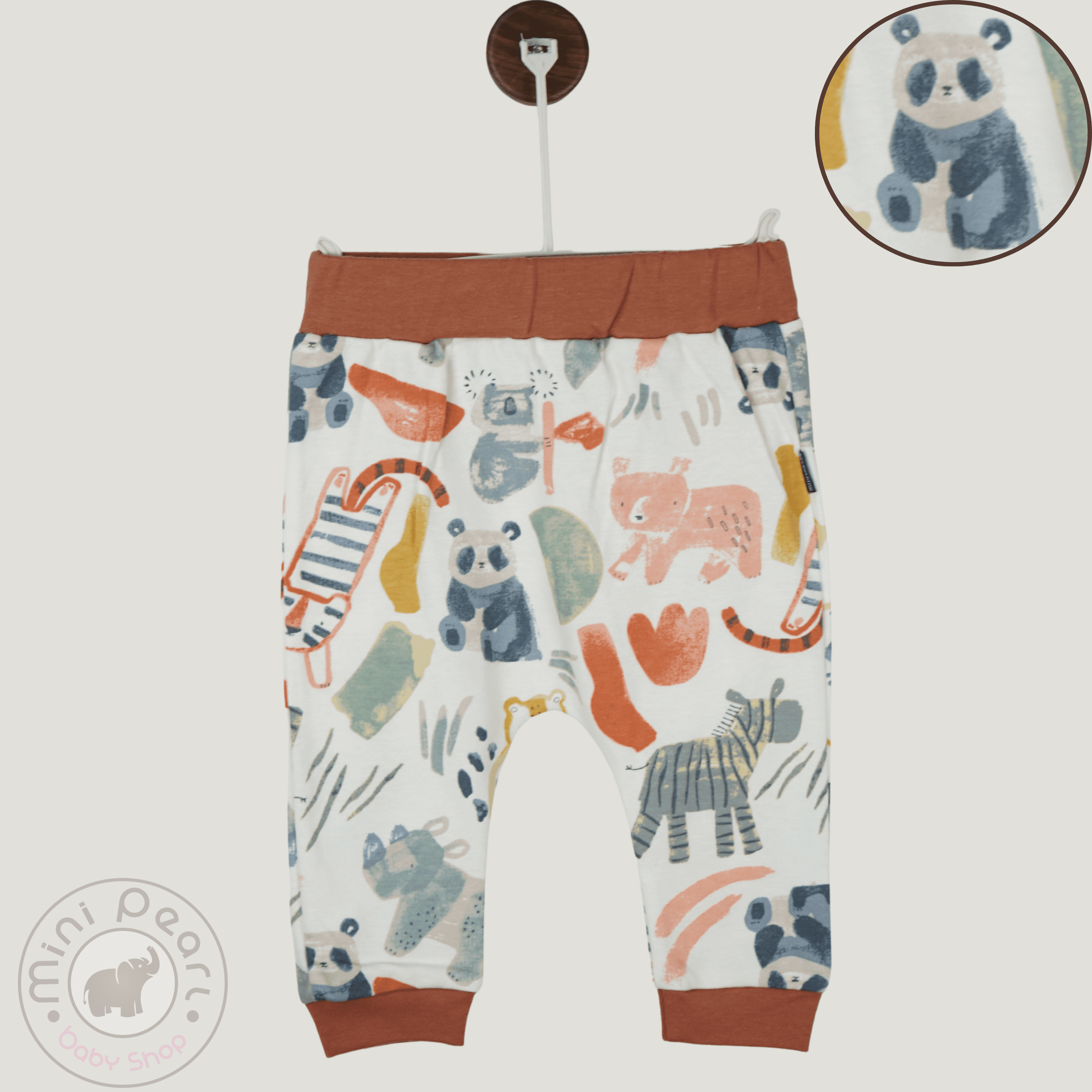 Babyhose – Tiermuster – Weichbund – Bunt