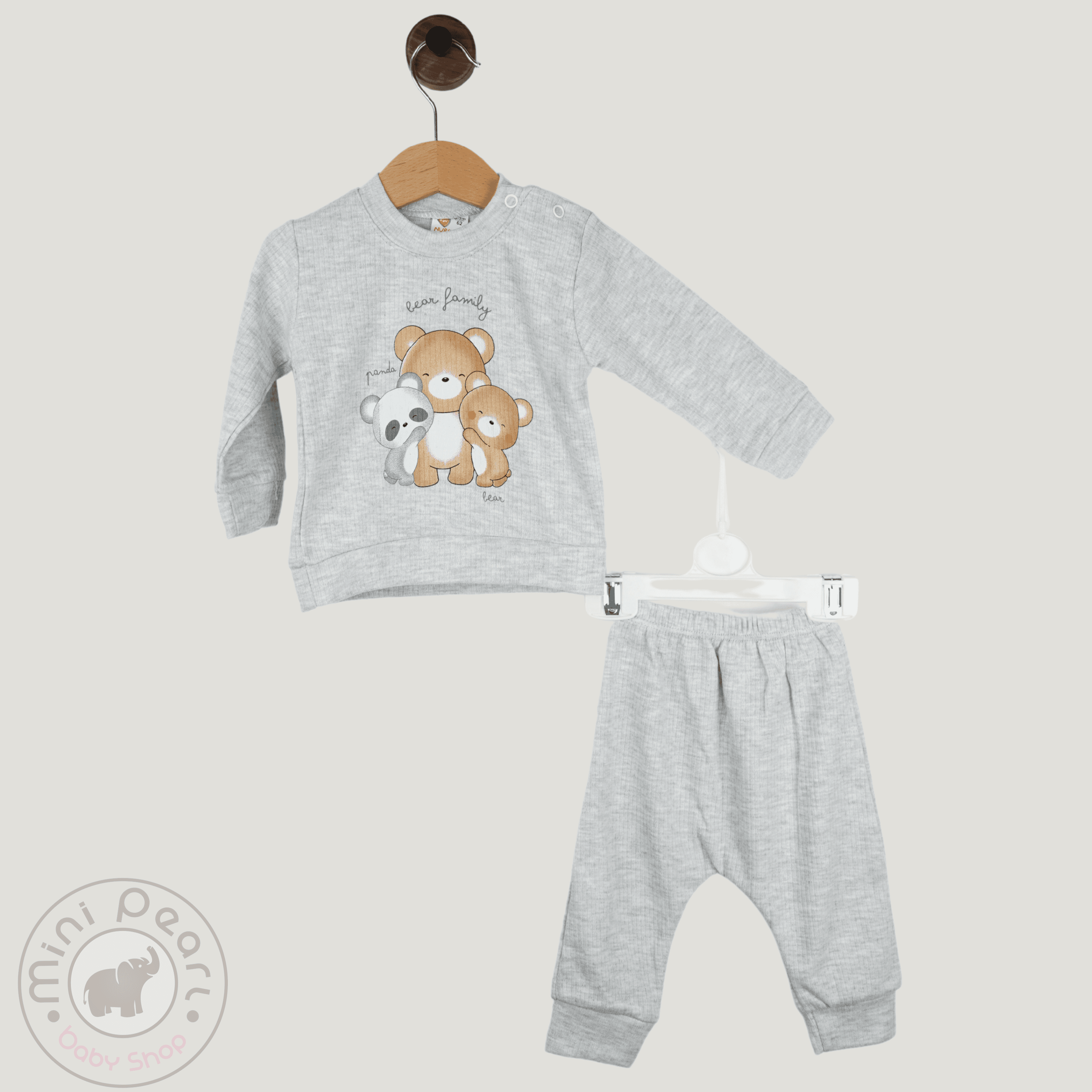 Baby Zweiteiler – Bärenfamilie Motiv