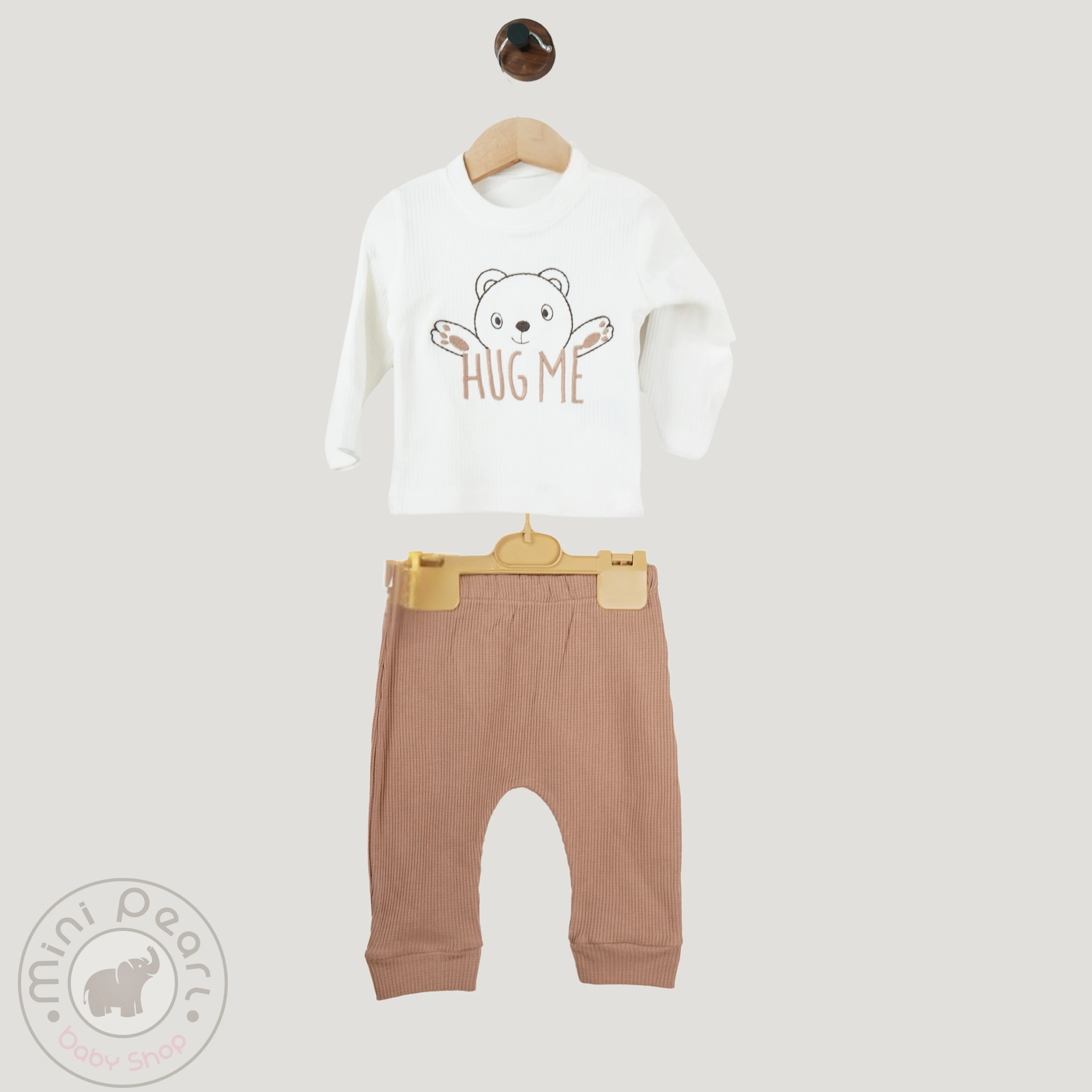 Baby Set „Hug Me Bärchen“ – 3-teilig aus 100% Baumwolle