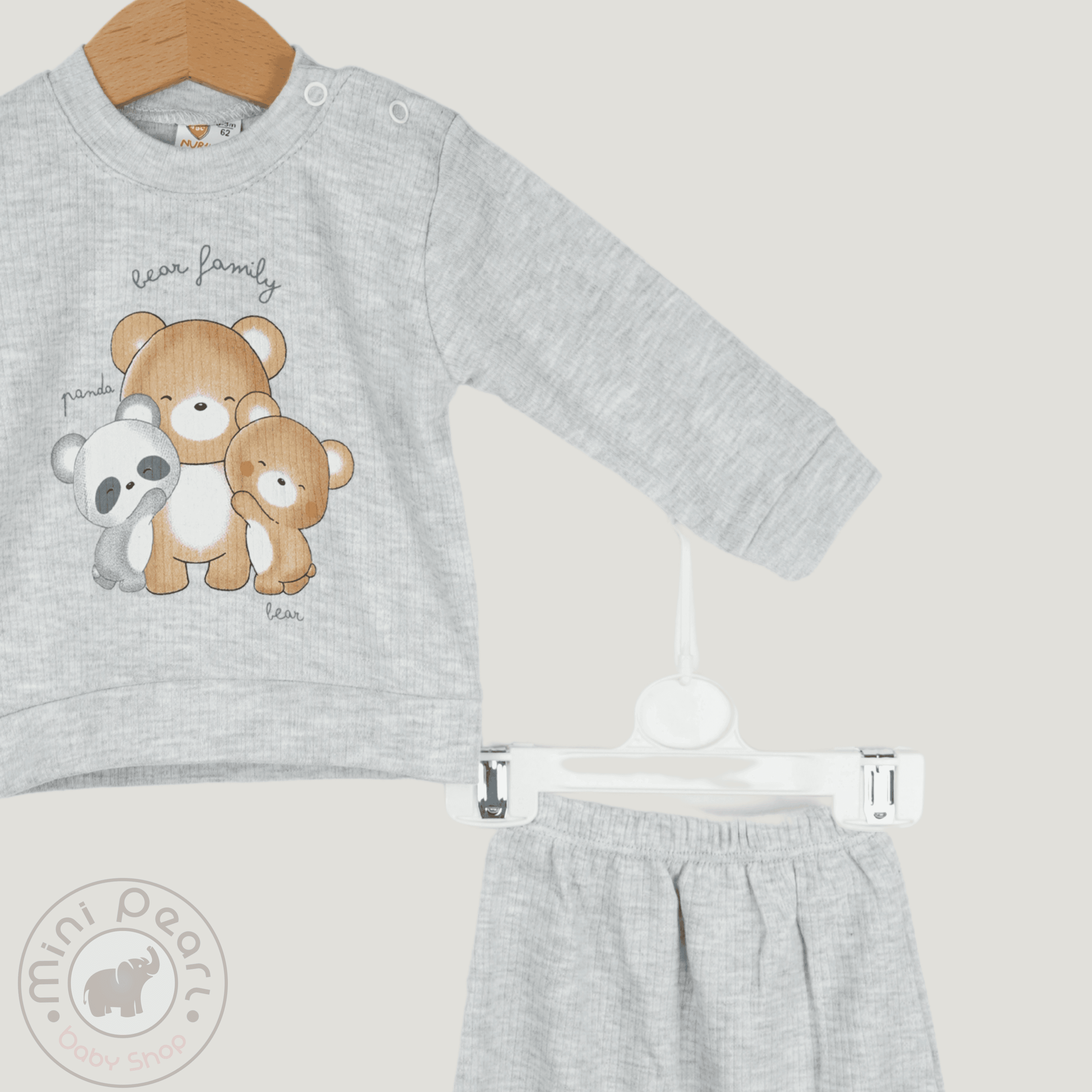 Baby Zweiteiler – Bärenfamilie Motiv