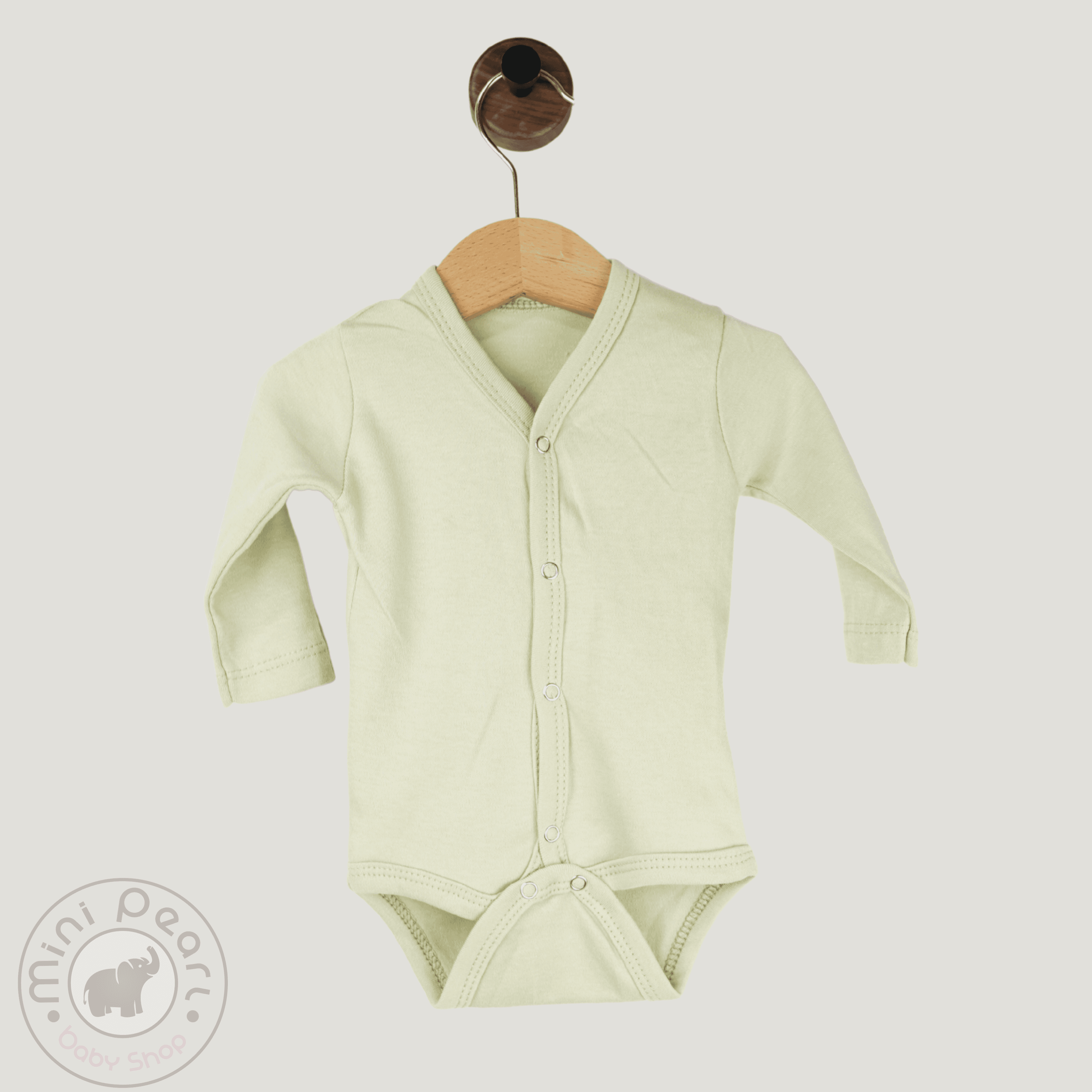 Langarm-Babybody mit Druckknöpfen