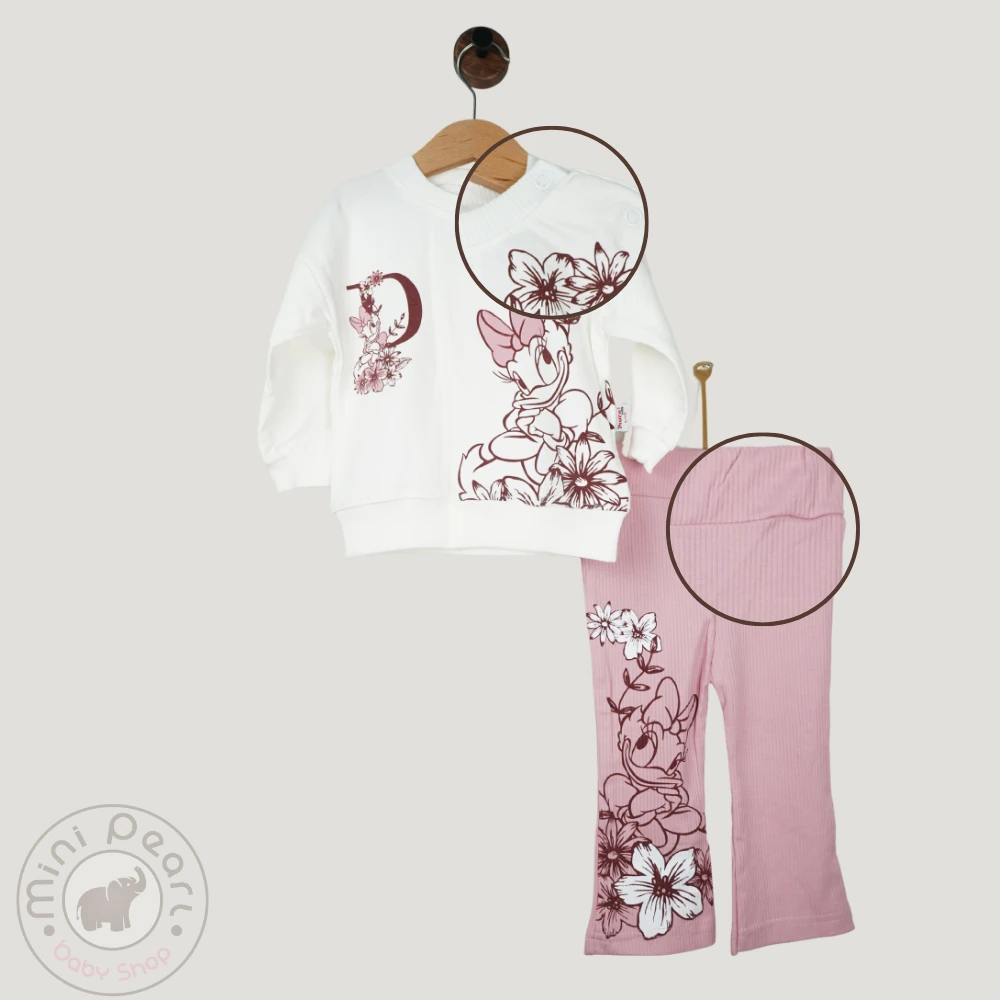 2-teiliges Babyset mit Disney-Motiv und floralen Details