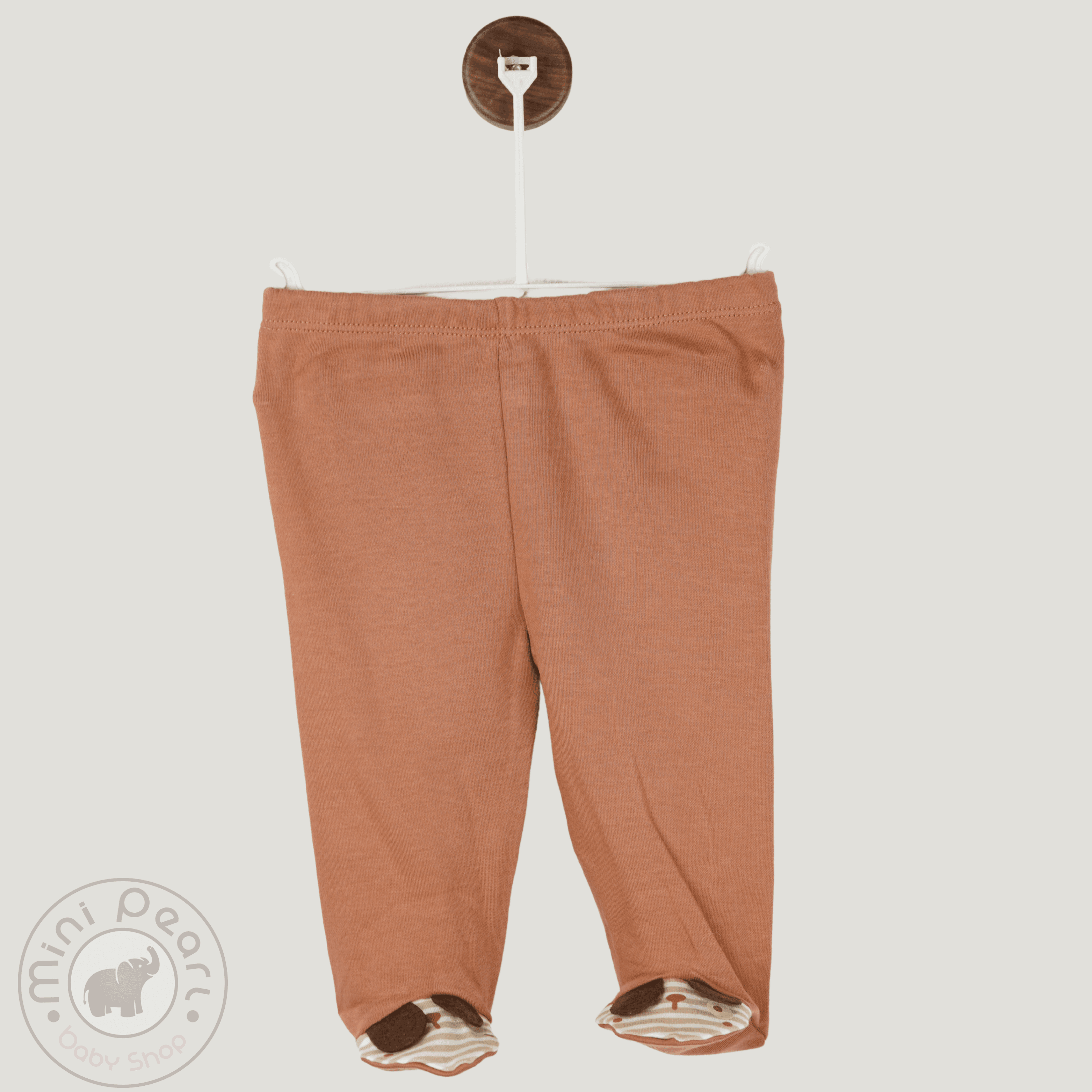 Baby Hose – Mit Umschlagfüßen – Rostfarben
