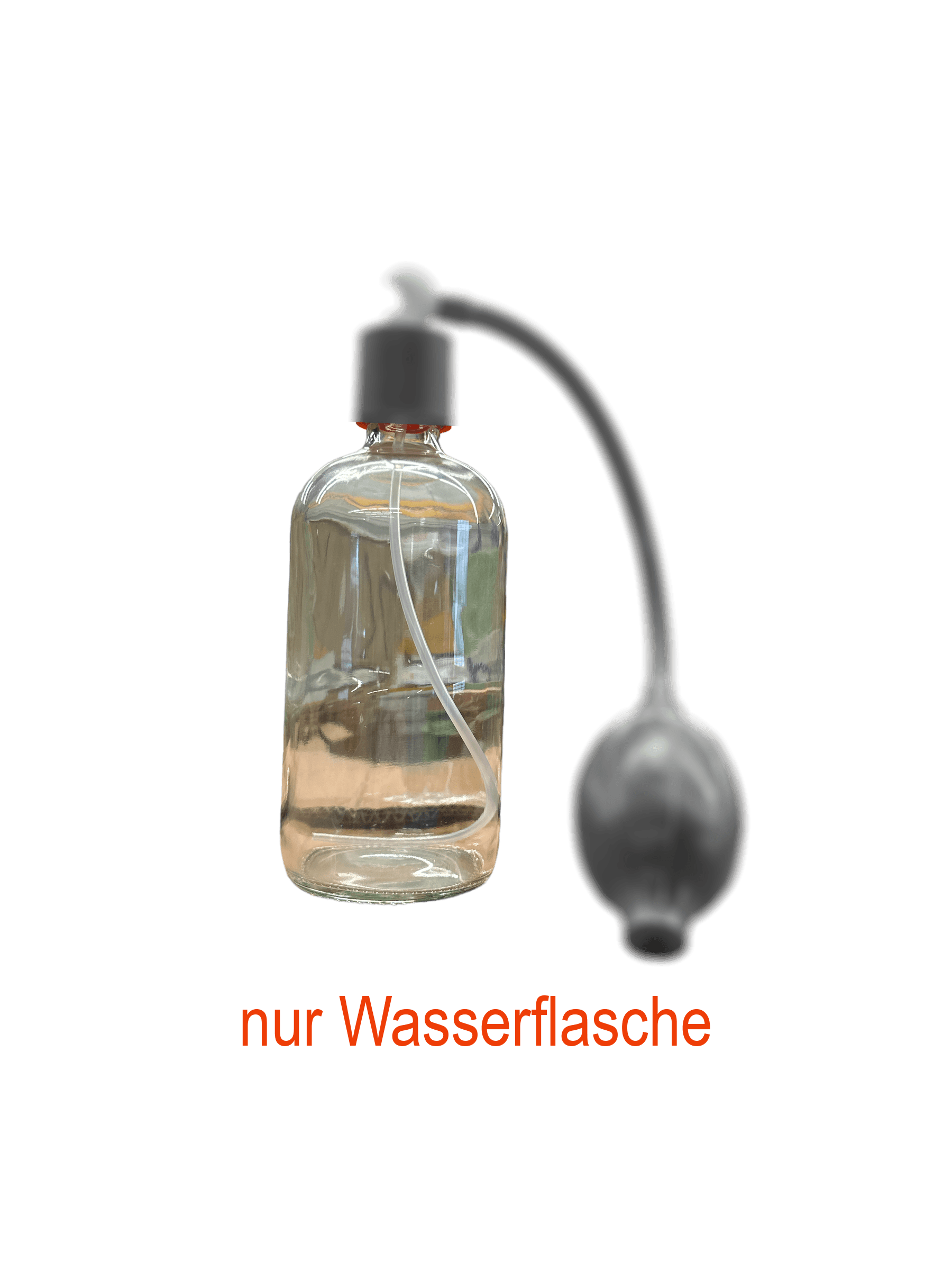 Runde Glasflasche – 350 ml – transparent