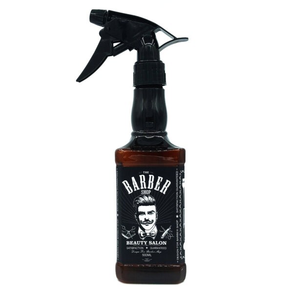 Barber Shop 500 ml Wassersprühflasche – Dunkelbraun