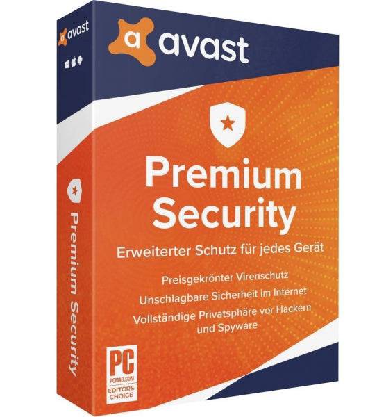 Avast Premium Security 2024 1 PC - 1 Gerät 1 Jahr Vollversion Multi Device