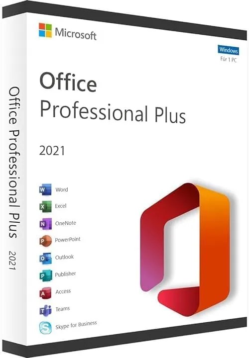 Microsoft Office 2021 Professional Plus 32/64 Bit Windows Vollversionen 