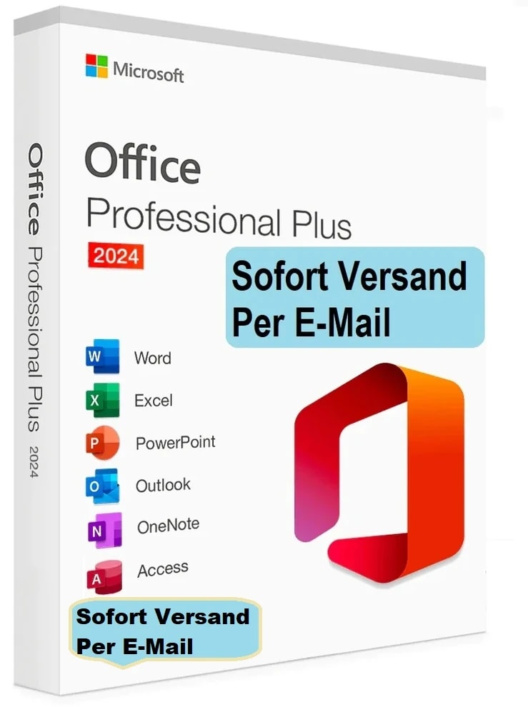 Microsoft Office 2024 Professional Plus Key | Sofort-Download & Online-Aktivierung | Dauerhafte Nutzung