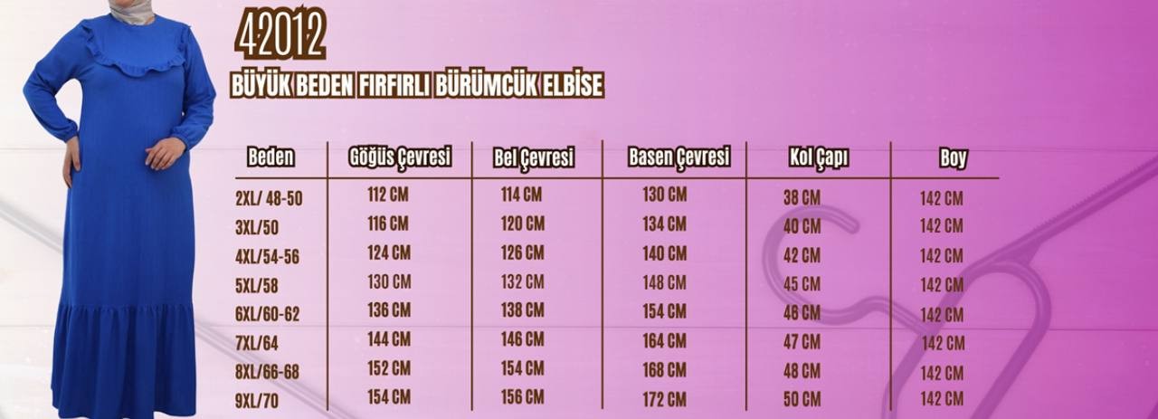 FIRFIR DETAYLI ELBİSE