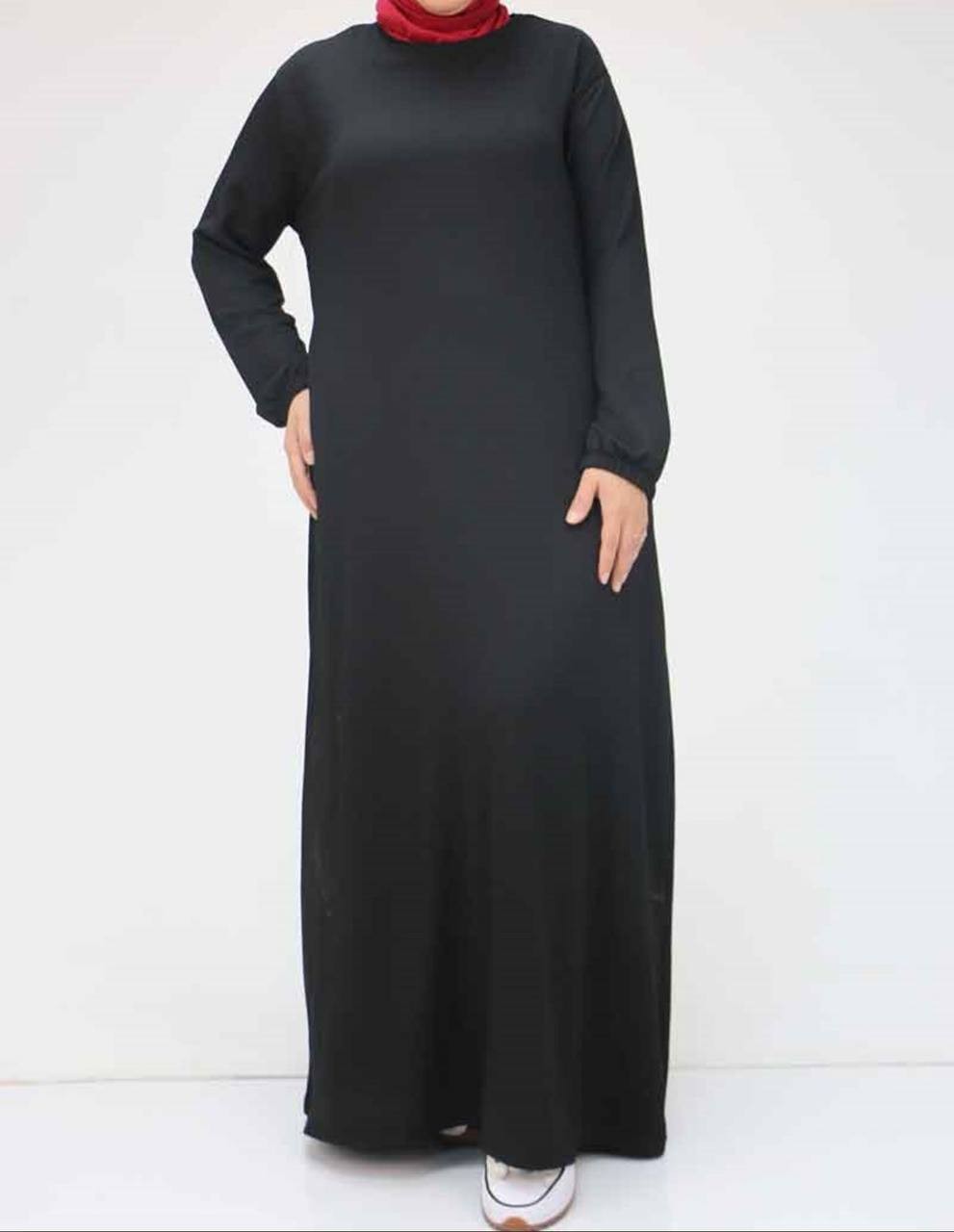 KOLU LASTİKLİ ELBİSE