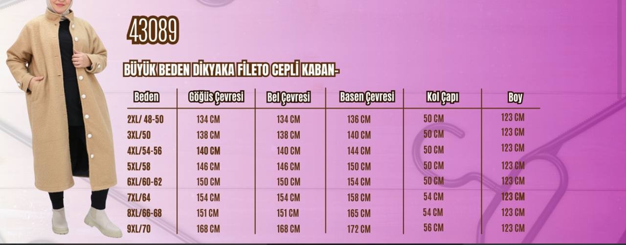 43089 - TEDDY KIŞLIK KABAN 