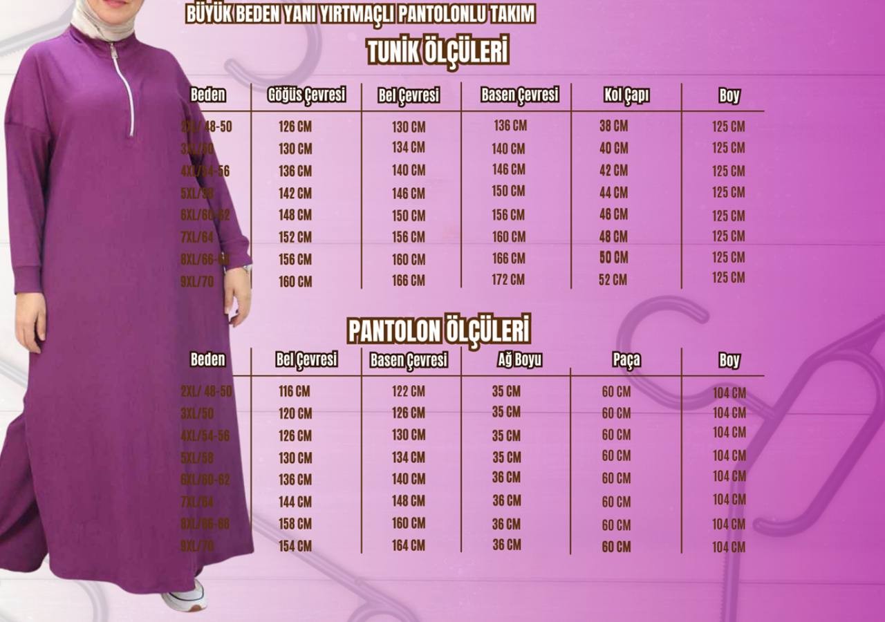 YIRTMAÇLI PANTOLONLU TAKIM