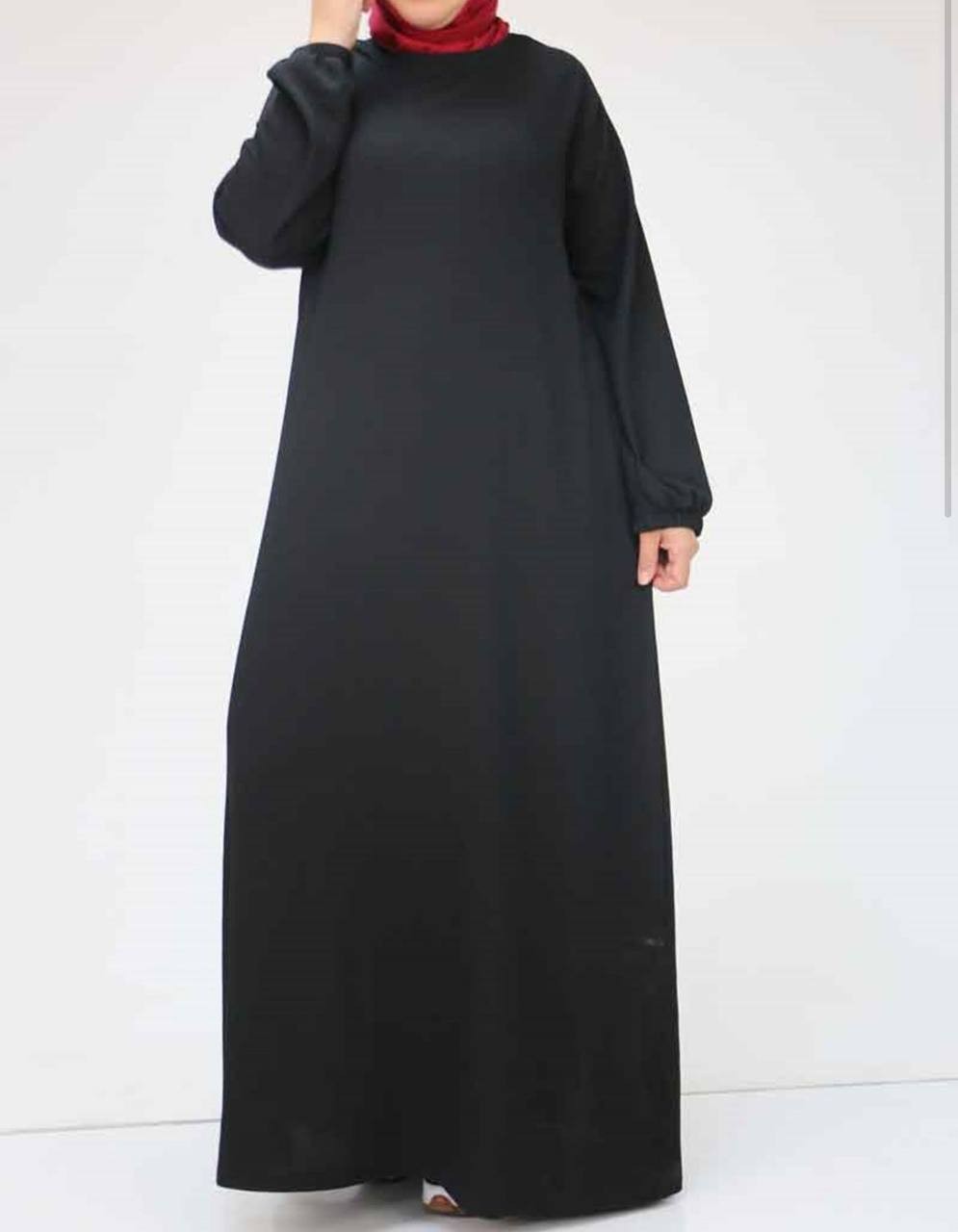 KOLU LASTİKLİ ELBİSE