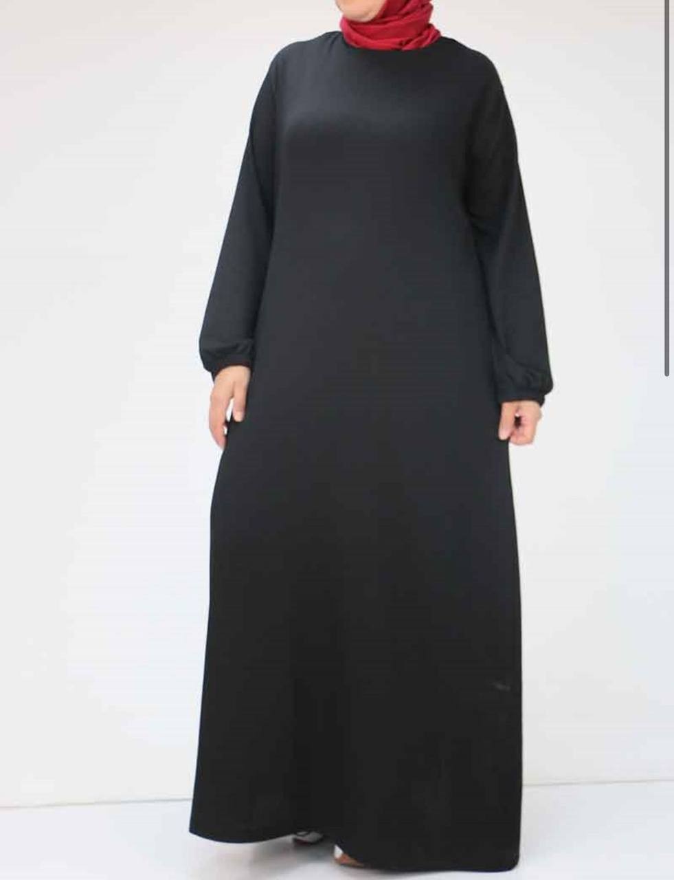 KOLU LASTİKLİ ELBİSE
