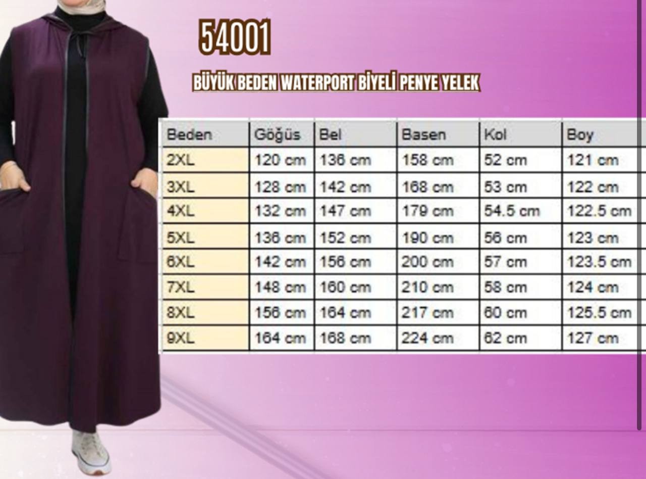 54001 - CEPLİ KAPŞONLU YELEK
