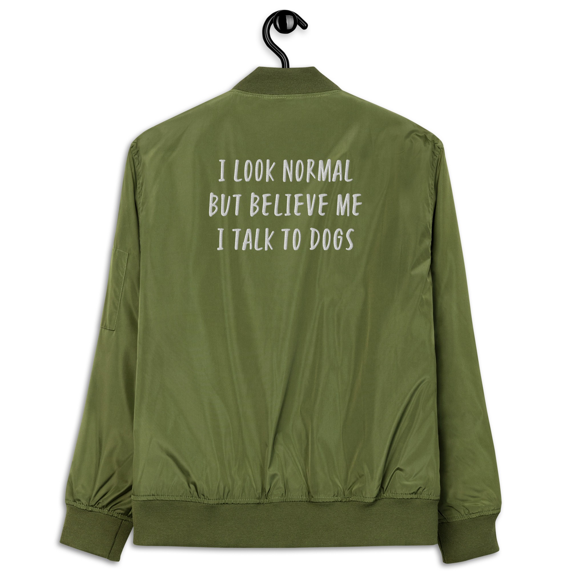 Unisex Recycled bomber jacket "I look normal but.."