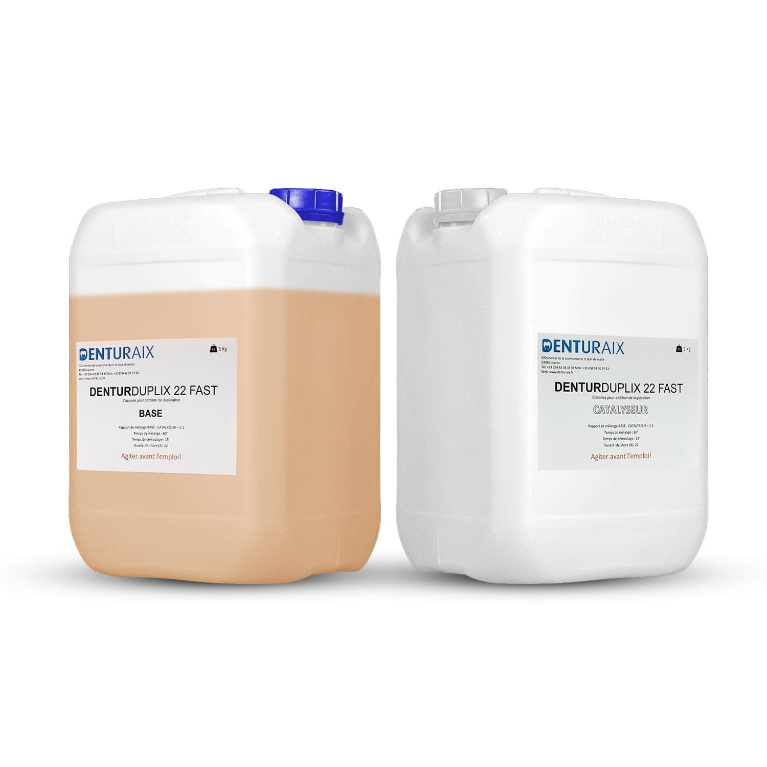 Denturaix | Silicone DENTURDUPLIX Shore 22 FAST (5Kg+5Kg)