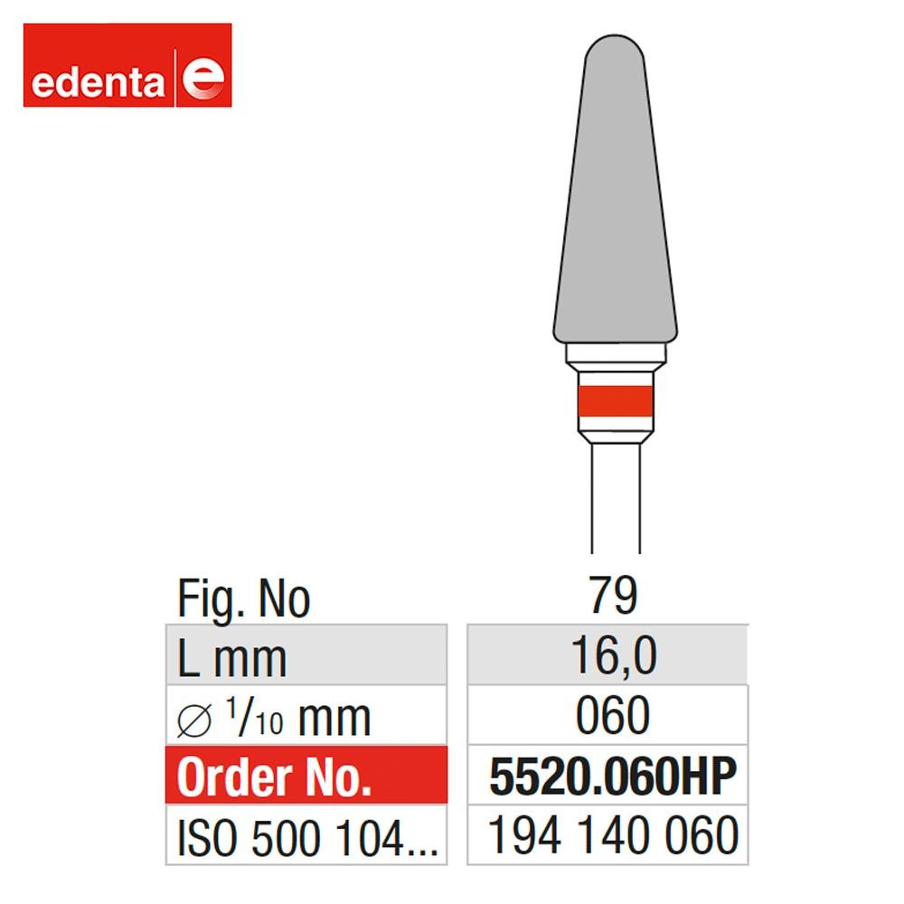 EDENTA | ED-5520.060HP - Fraise en carbure