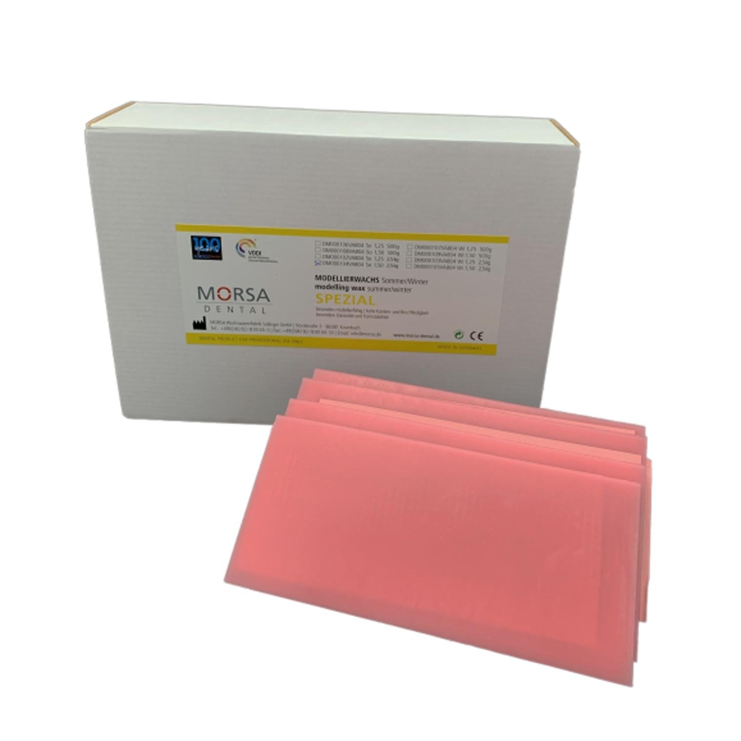 MORSA DENTAL | Cire en plaques Spezial Morsa Dental 2.5 KG