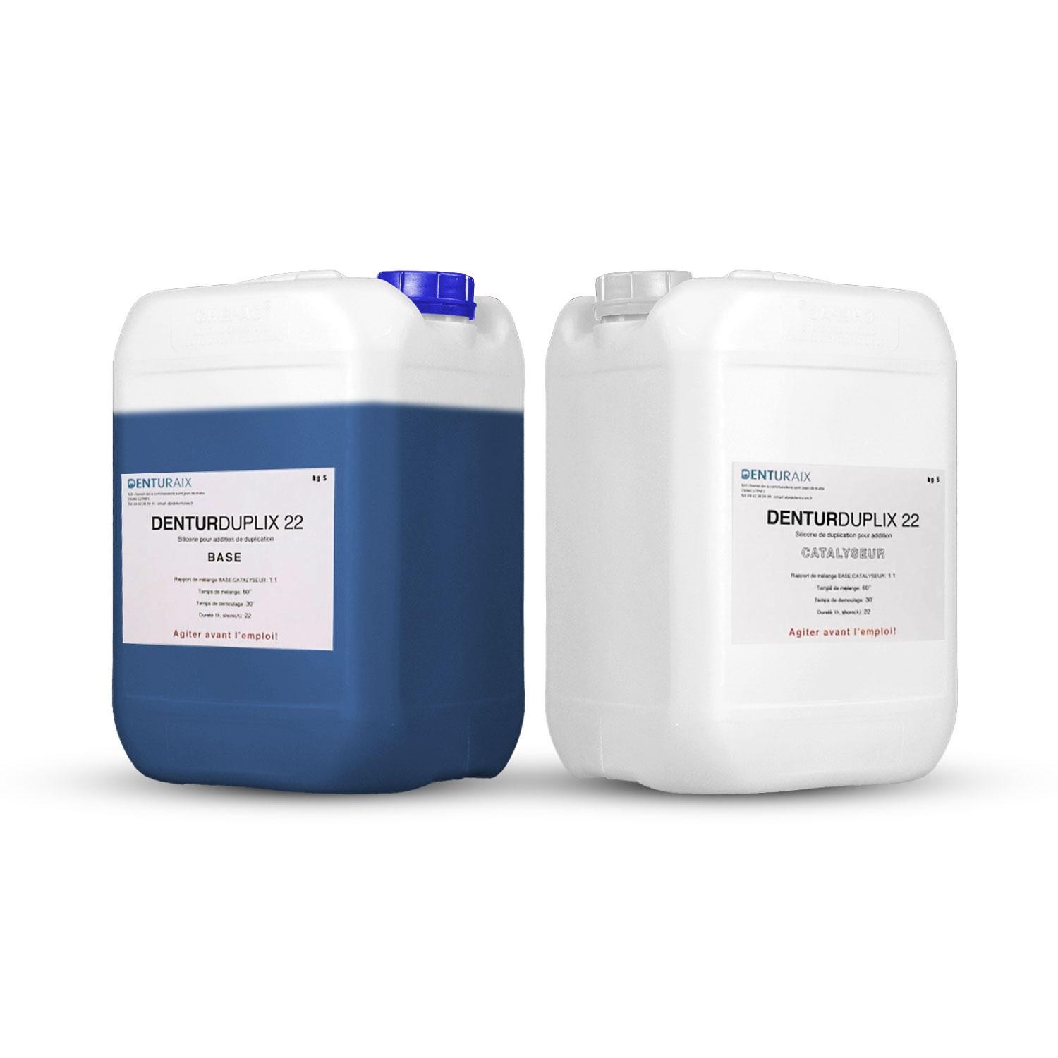 Denturaix | Silicone DENTURDUPLIX Shore 22 Basique (5Kg+5Kg)