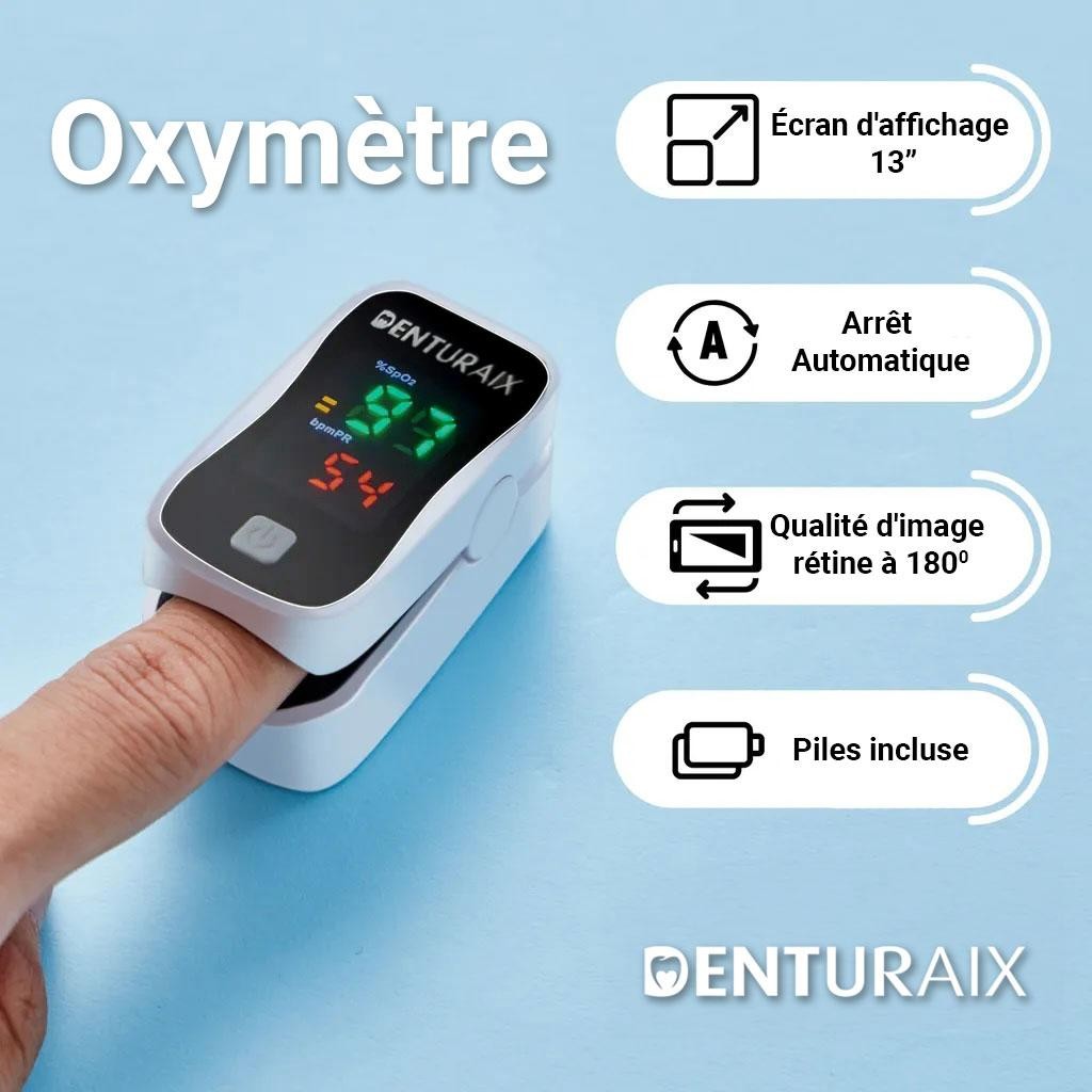 Denturaix | Oxymètre de pouls portable du bout du doigt