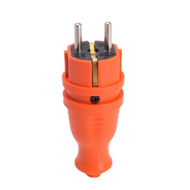 Fiche / prolongateur en caoutchouc mâle IP54