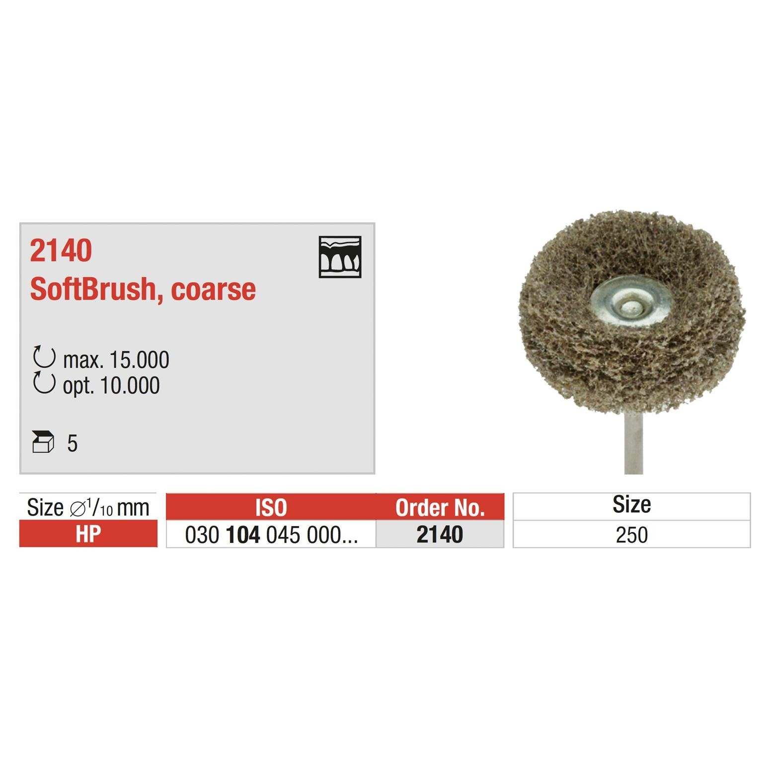 EDENTA | Edenta 2140 - Marron clair - Gros - lot de 5