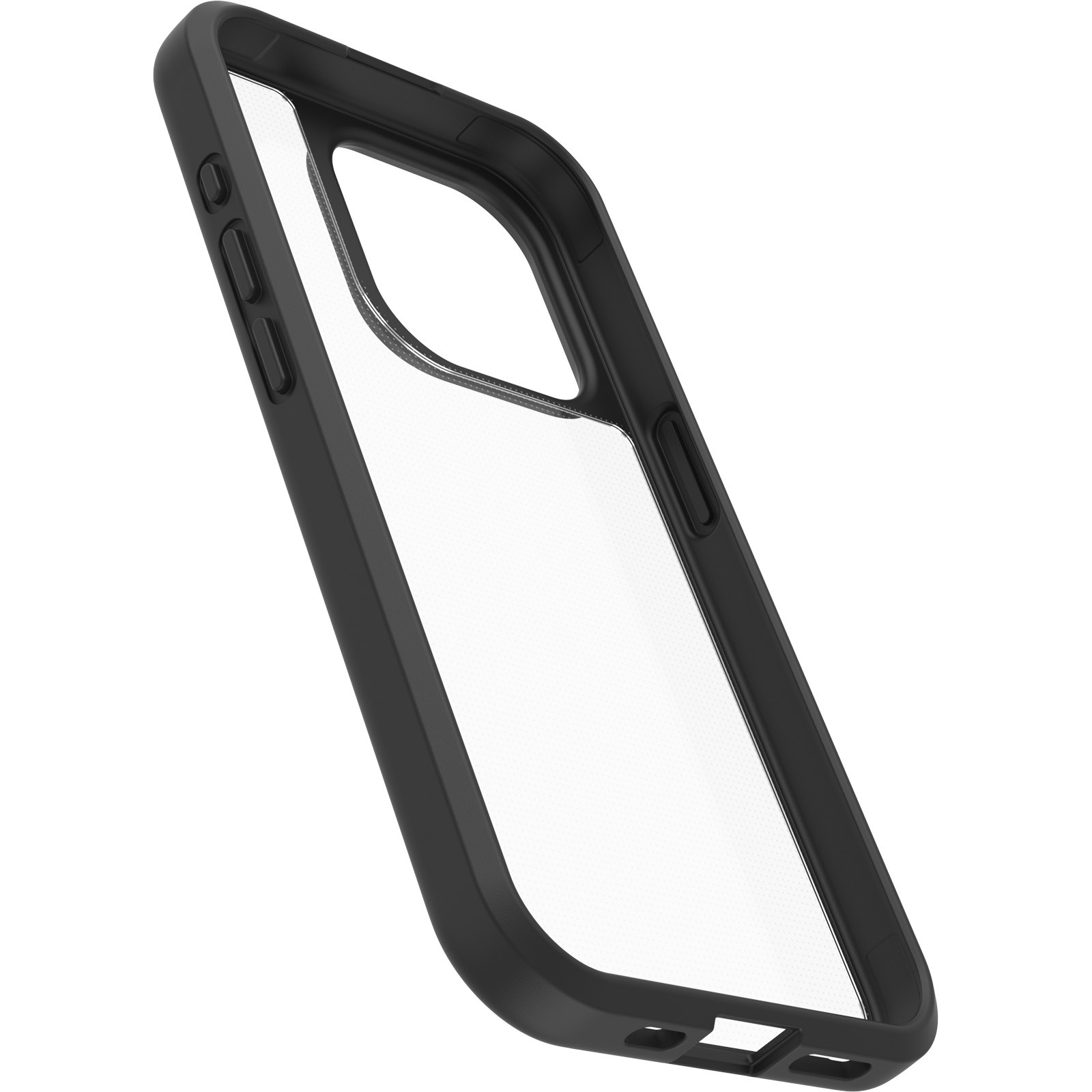 OtterBox React Hülle für iPhone 15 Pro schwarz Crystal transparent schwarz