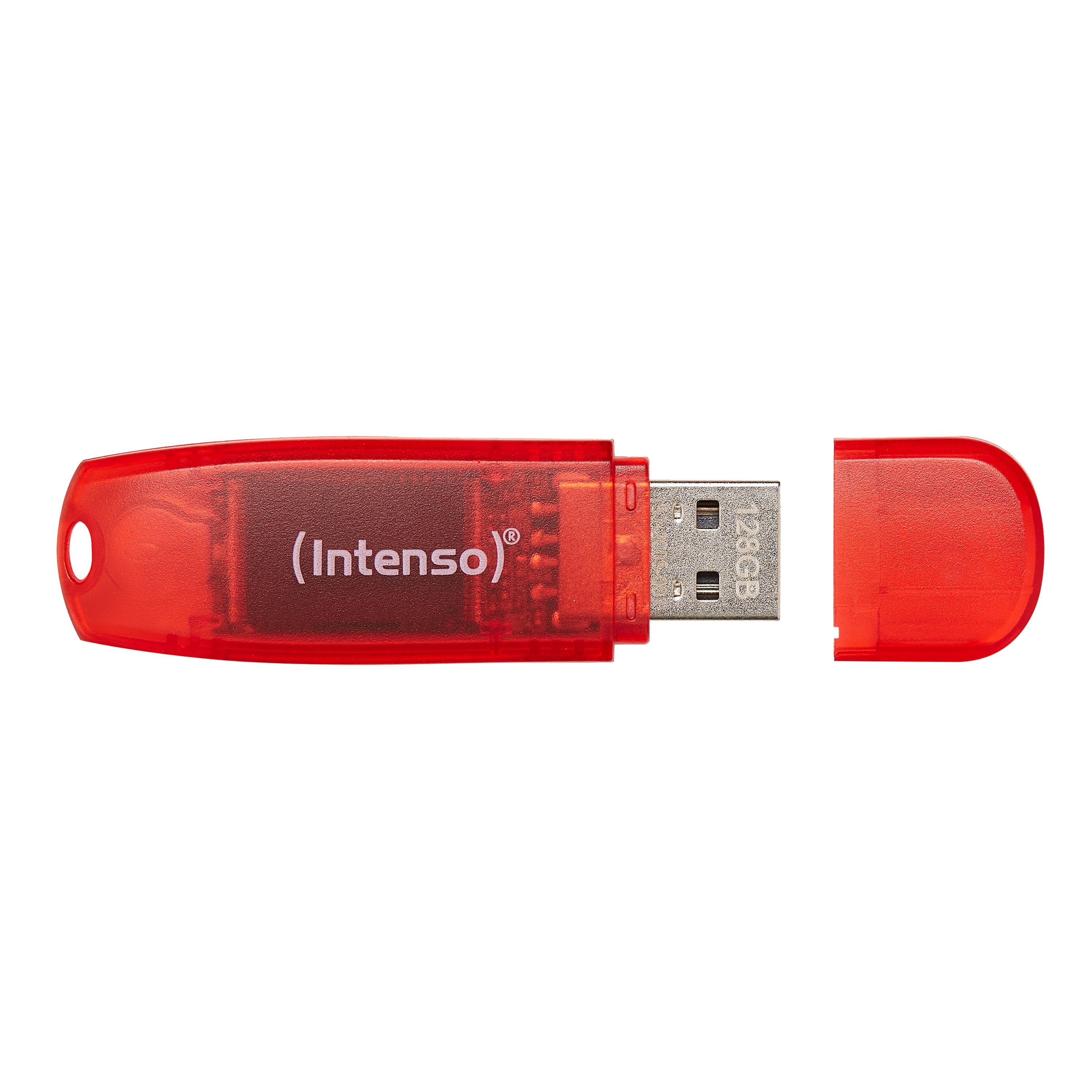 Intenso USB-Stick 2.0 Rainbow Line 128GB rot