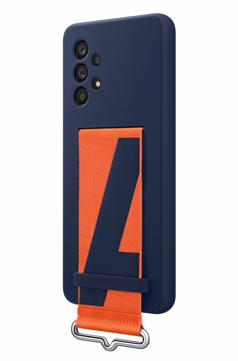 Samsung Silicone Cover with Strap EF-QA536 - Galaxy A53 Navy