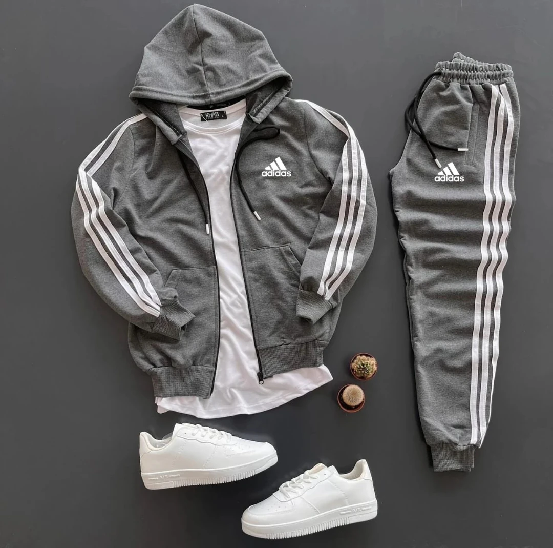 Compleu Bumbac Cu Gluga + Tricou + 2 Perechi Sosete Nike Lungi Alb