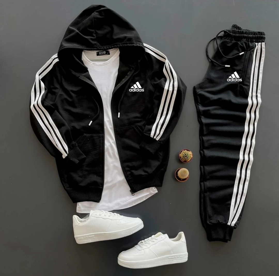 Compleu Bumbac Cu Gluga + Tricou + 2 Perechi Sosete Nike Lungi Alb