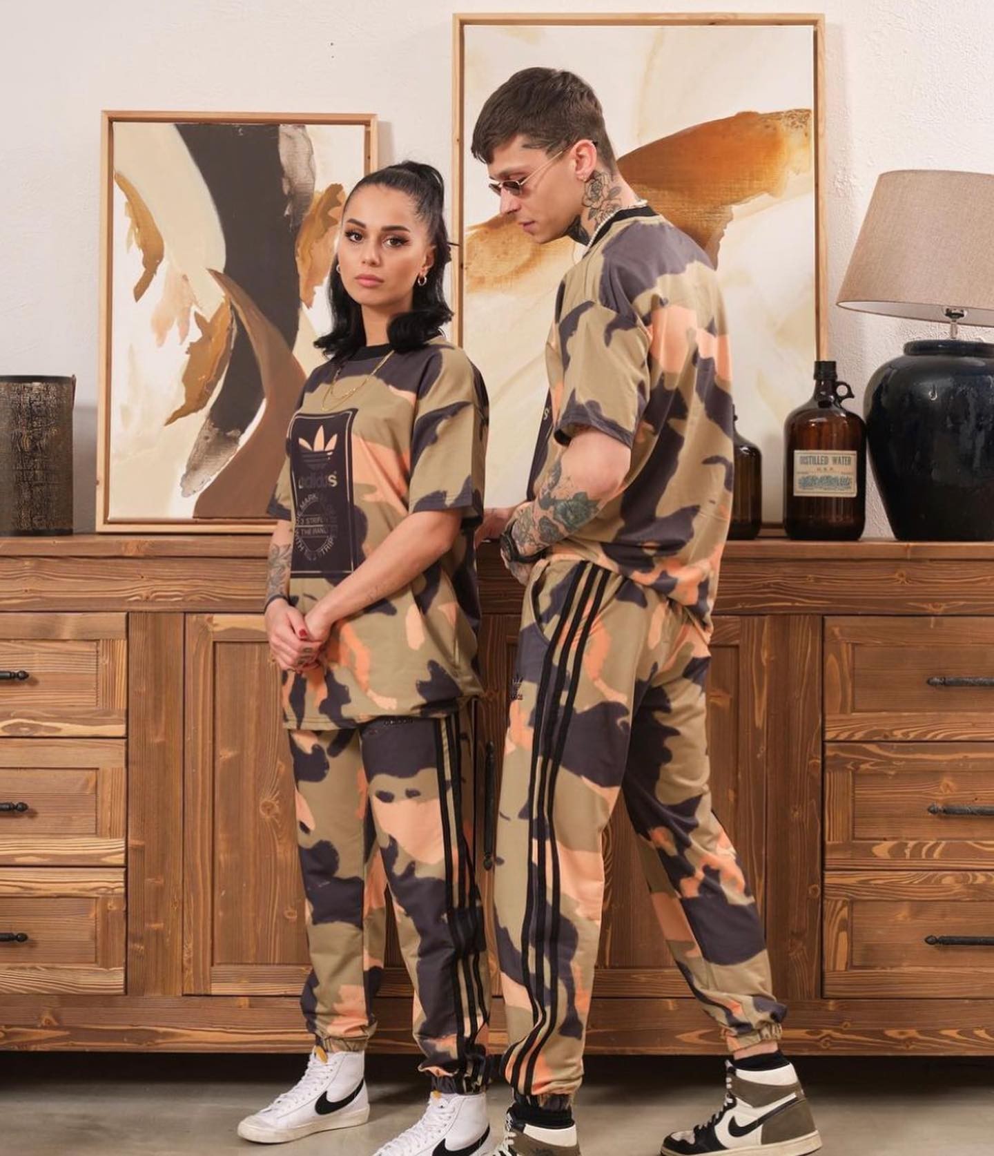 Trening camuflaj din bumbac