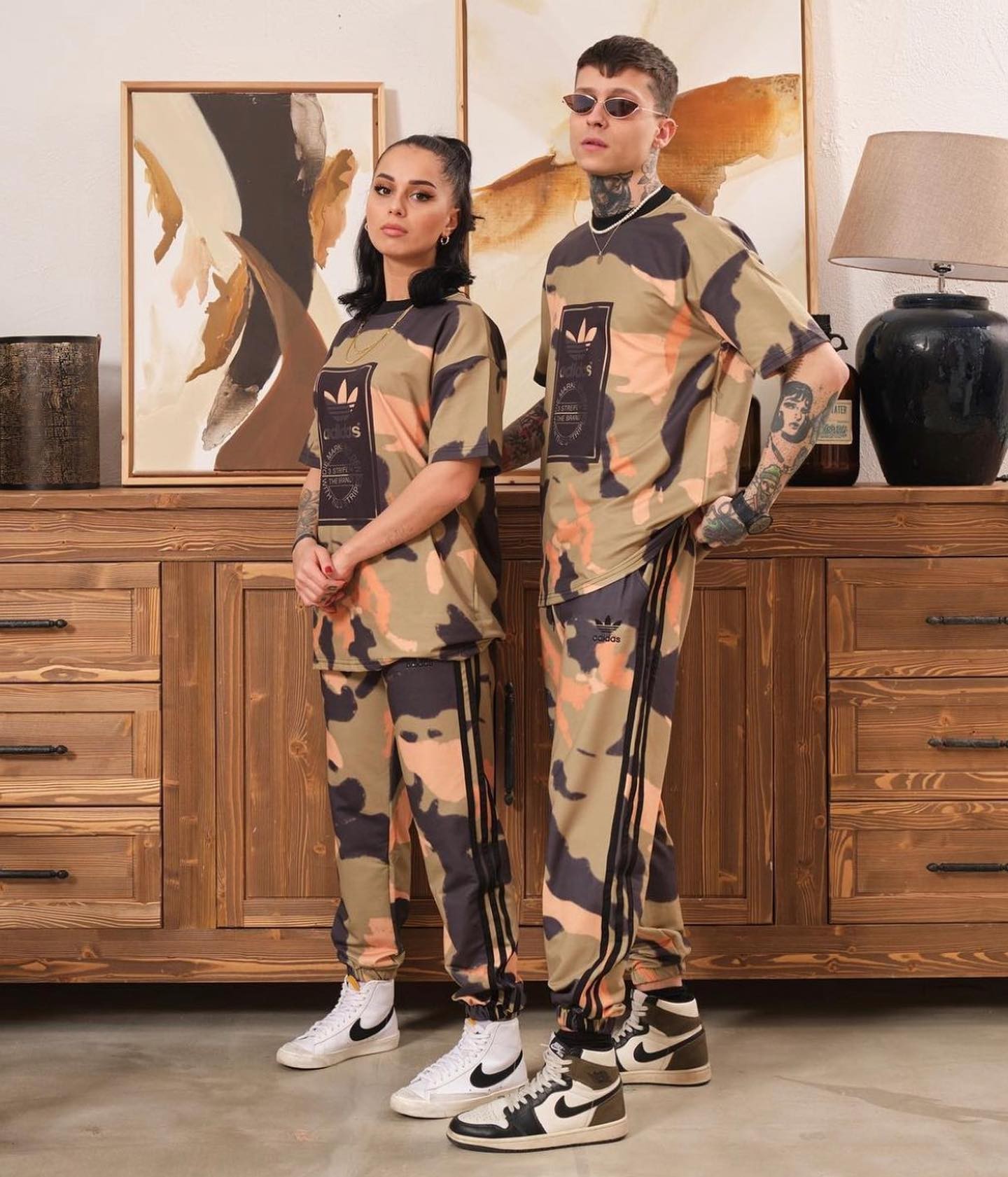 Trening camuflaj din bumbac