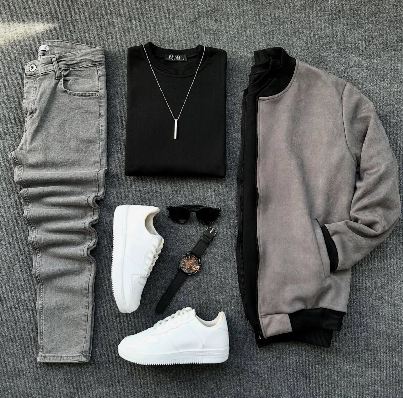 SET 5 PIESE: Jachetă, Bluză, Pantaloni, Ceas și Ochelari