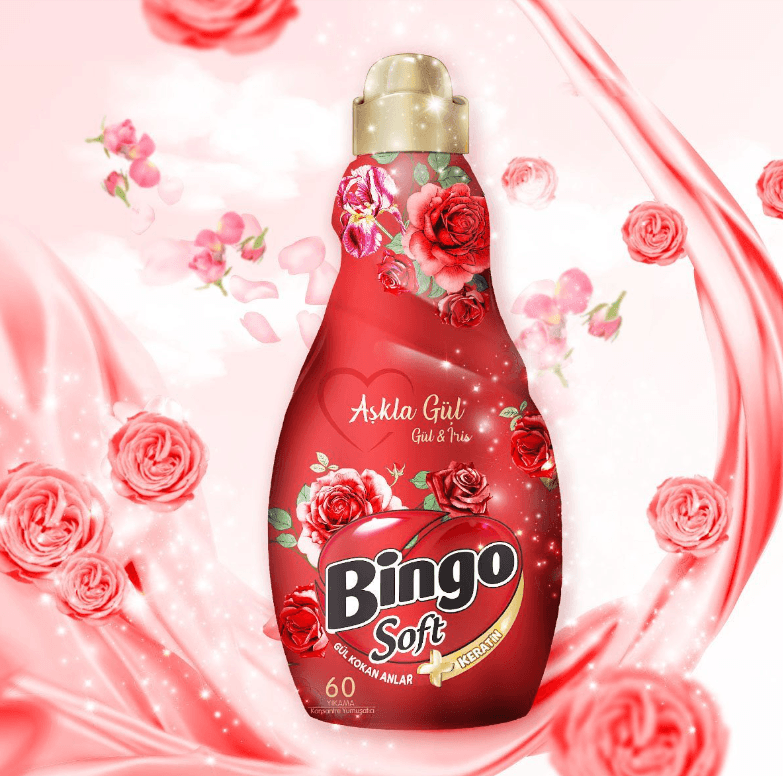 Konzentrierter Weichspüler Rose with Love 60 Wäsche