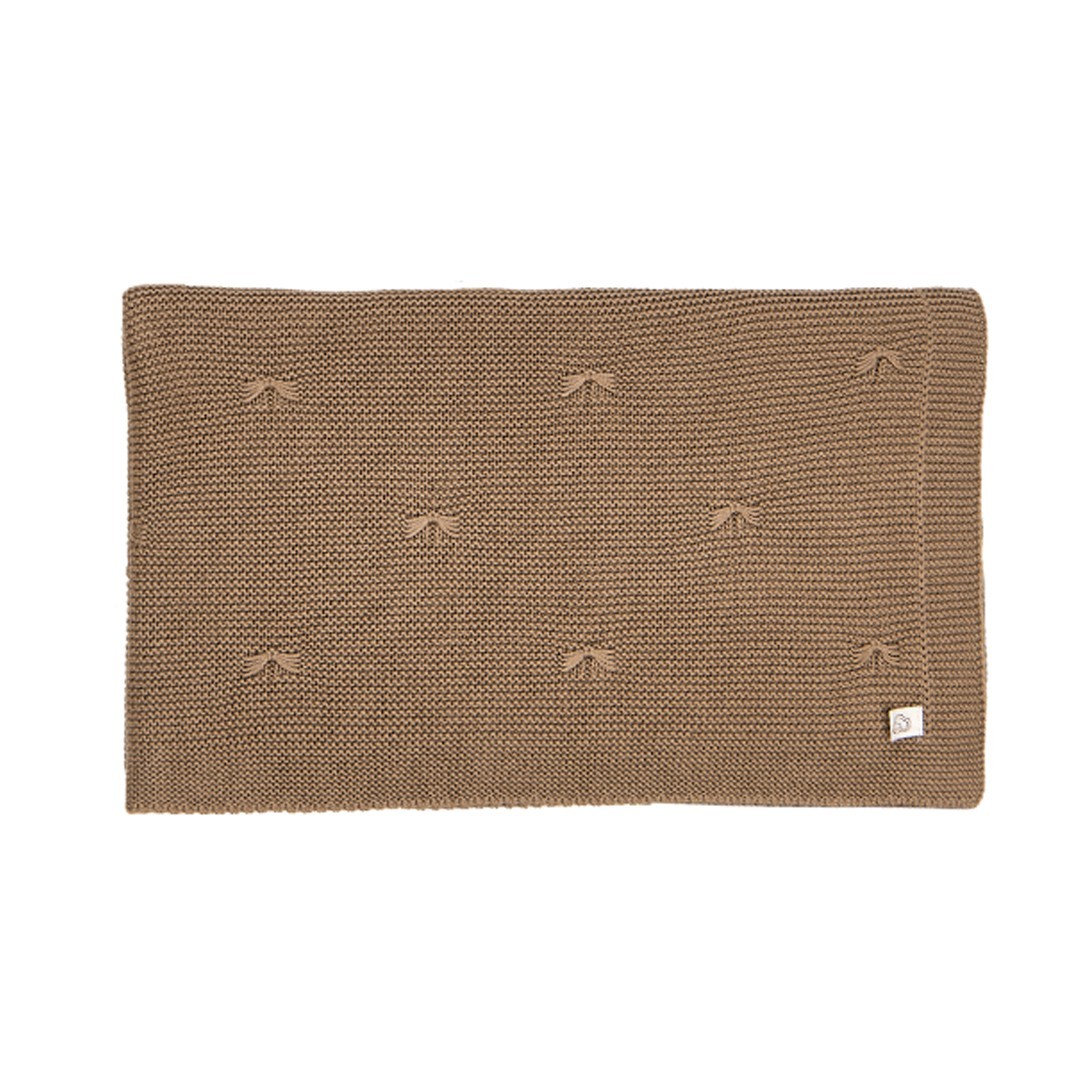 Strick Babydecke aus Bio Baumwolle 85x100 cm