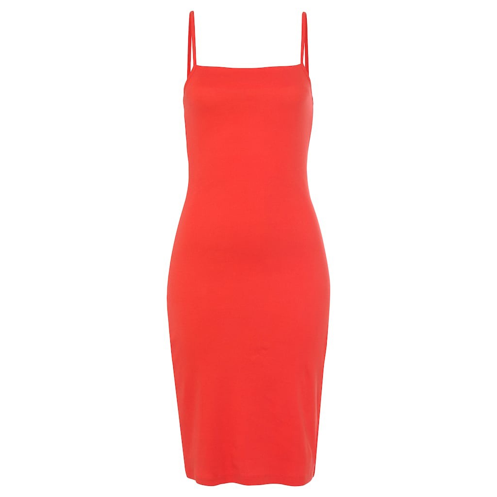 Kleid Basic Bodycon Dunkelorange