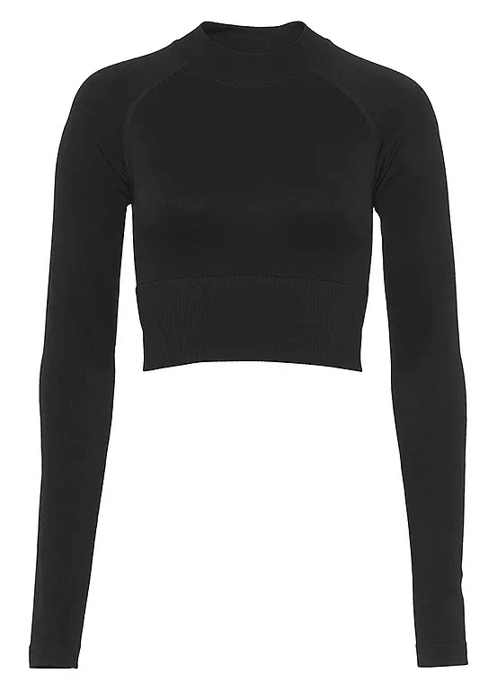 Für Workout, Yoga oder Freizeit Longsleeve schwarz