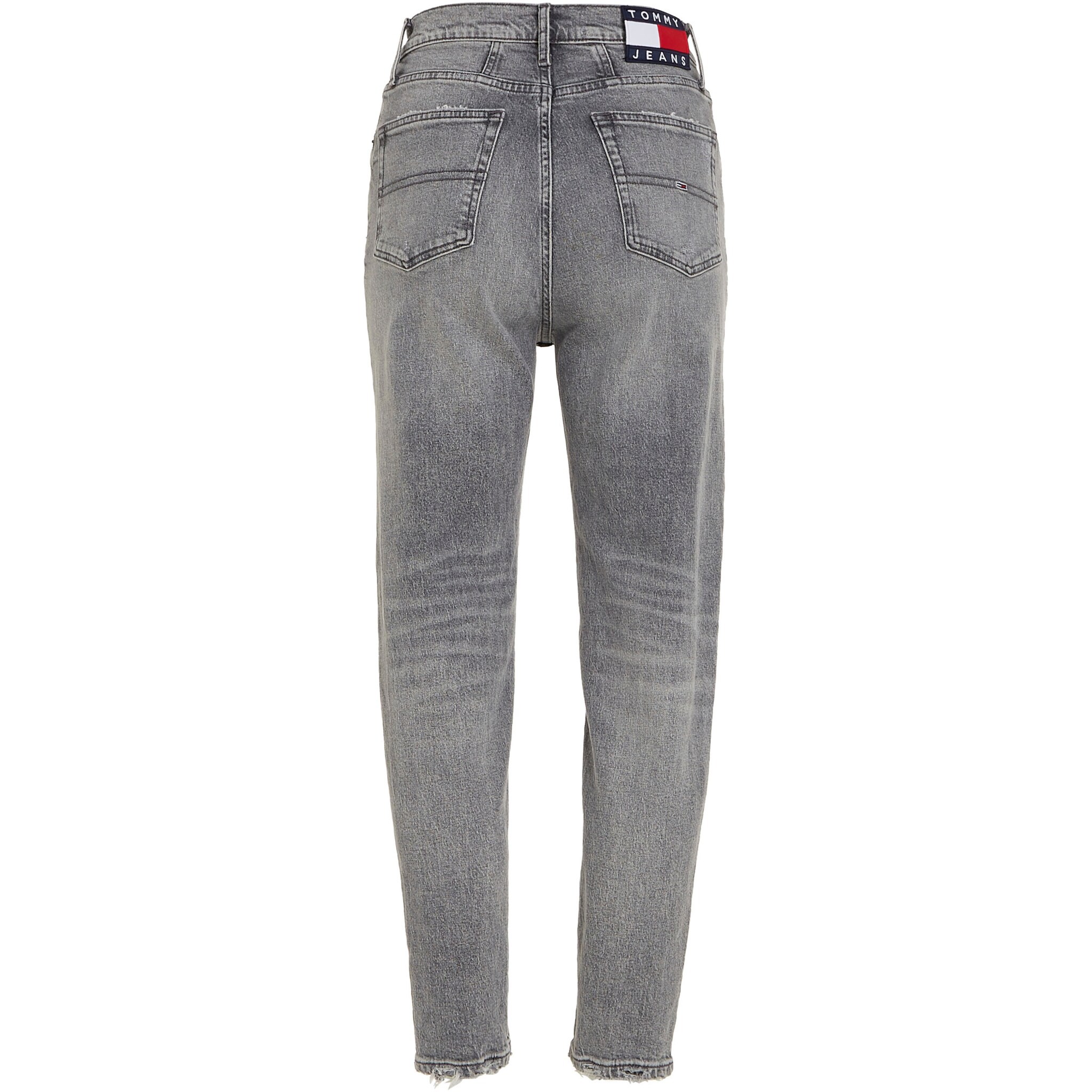 Bequeme Jeans Mom Uhr Taper Grau