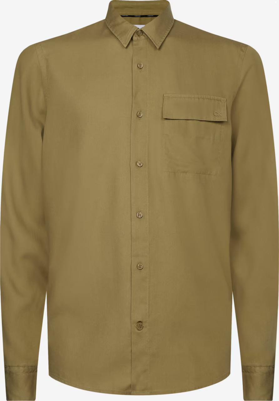 Ck Langarm Hemd Khaki