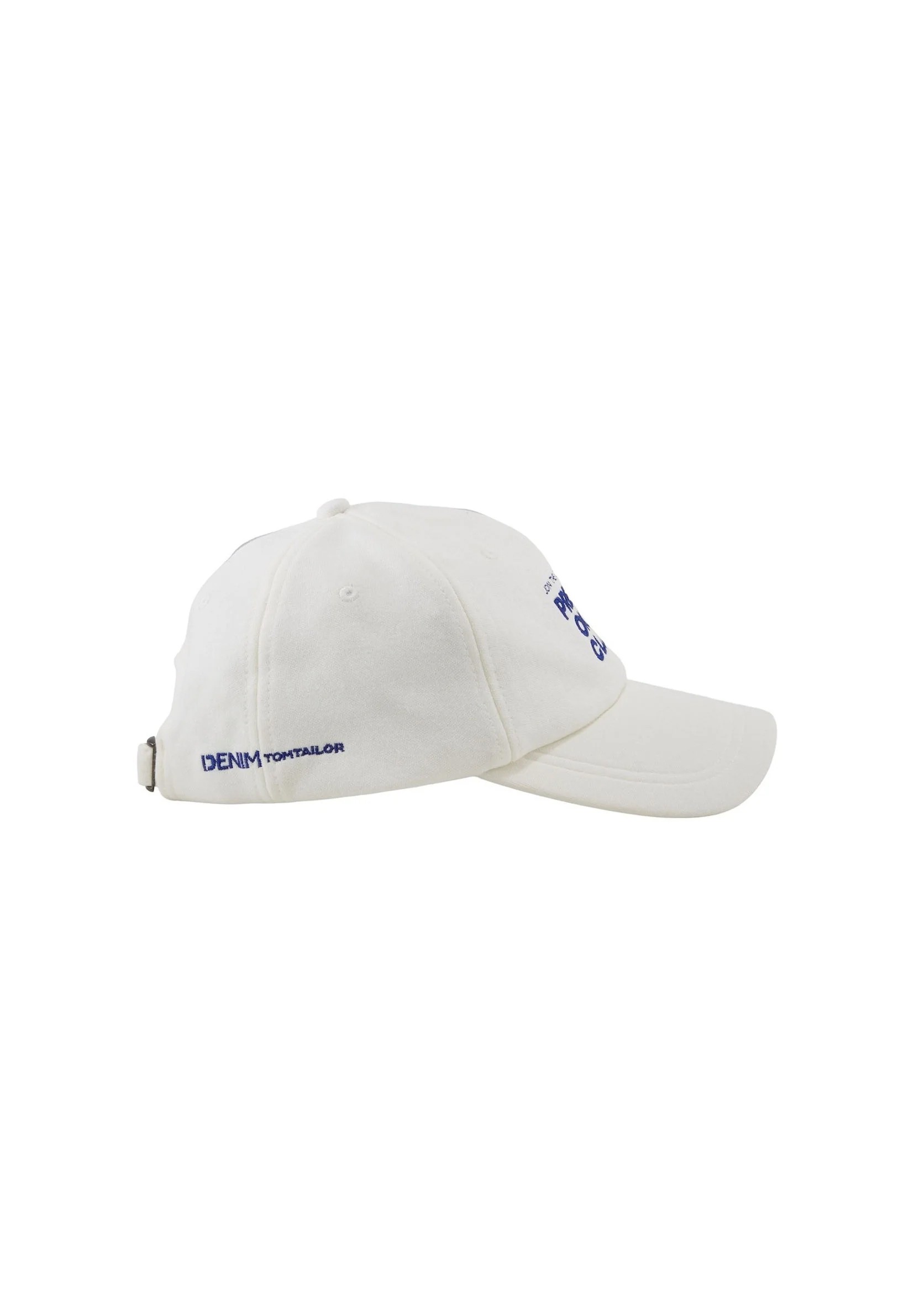 Baseball Cap mit Logo und Schnalle Weiß 