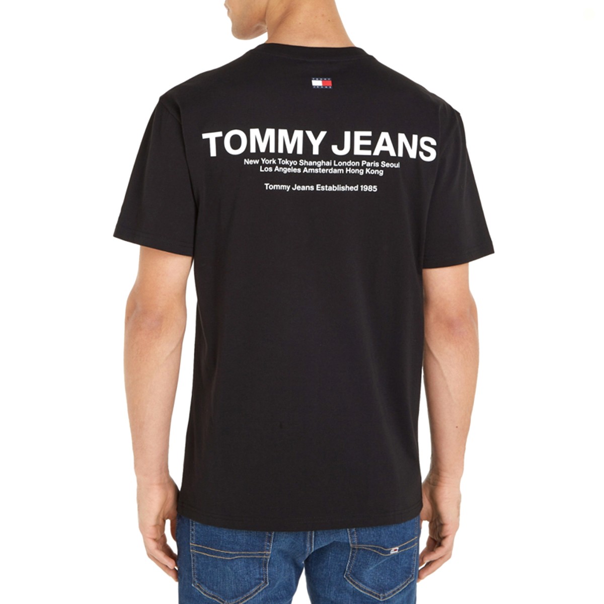 Tommy Jeans T-Shirt mit Rückenlogo und Schriftdruck