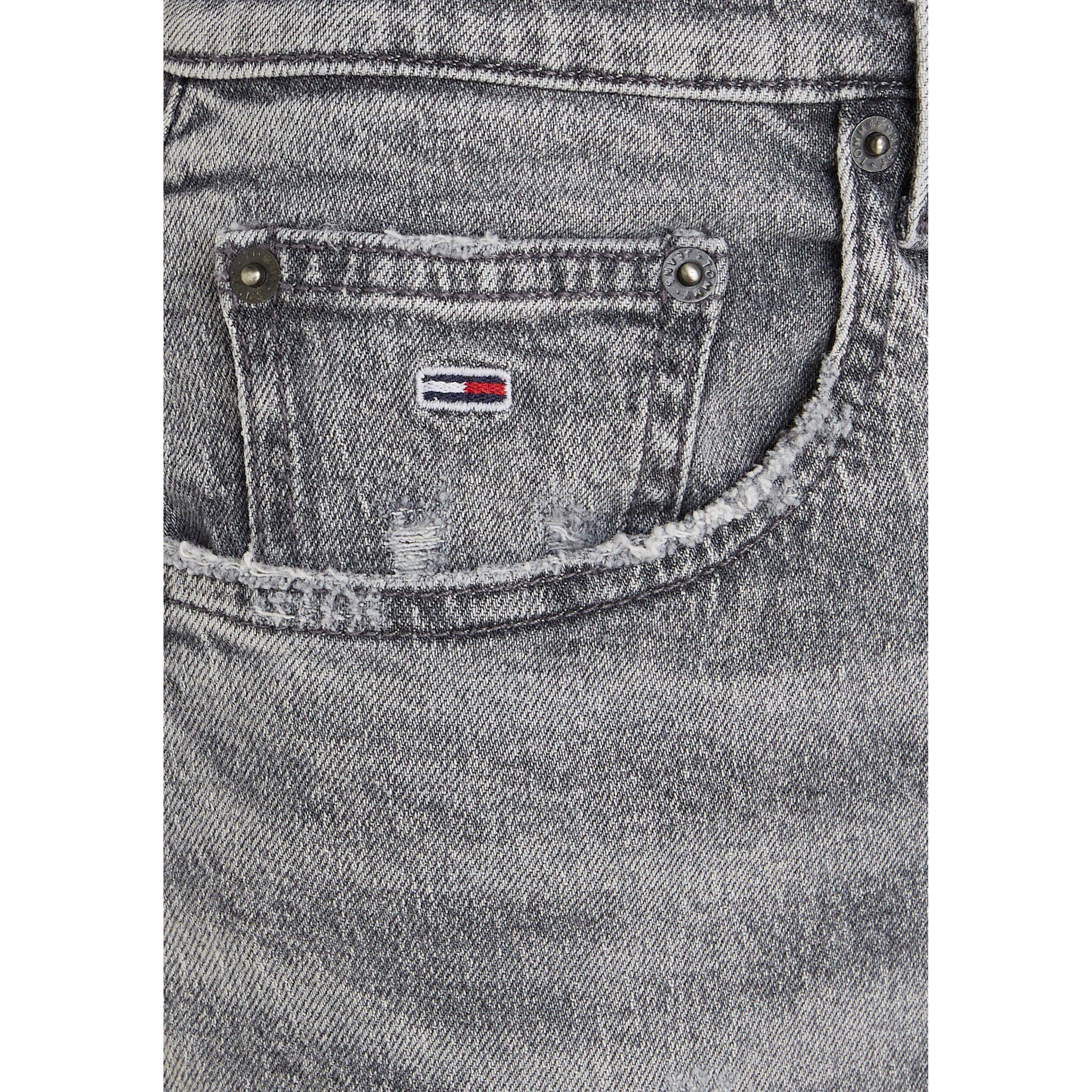 Bequeme Jeans Mom Uhr Taper Grau